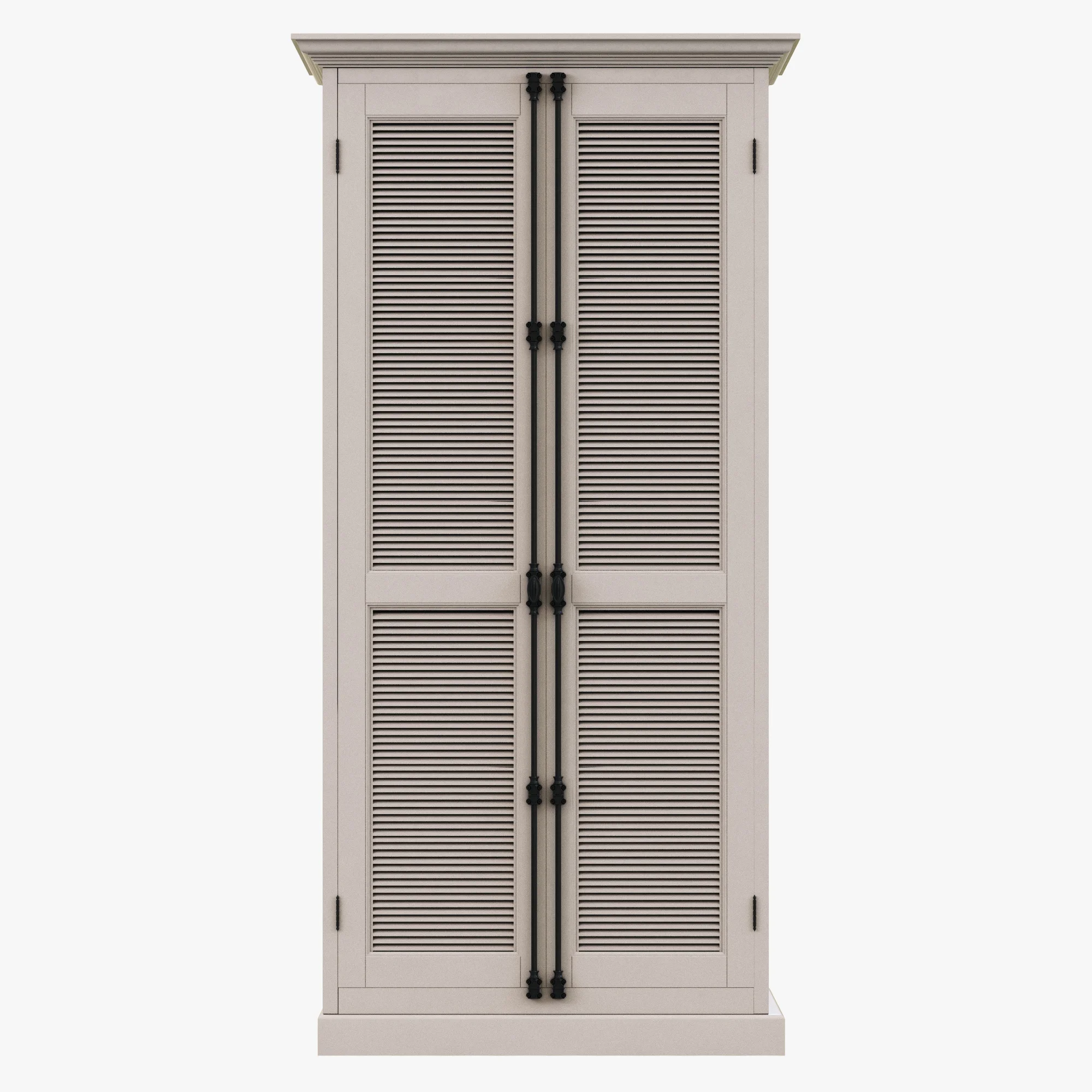 Restoration Hardware Shutter Double Door Cabinet — 3D model preview 3