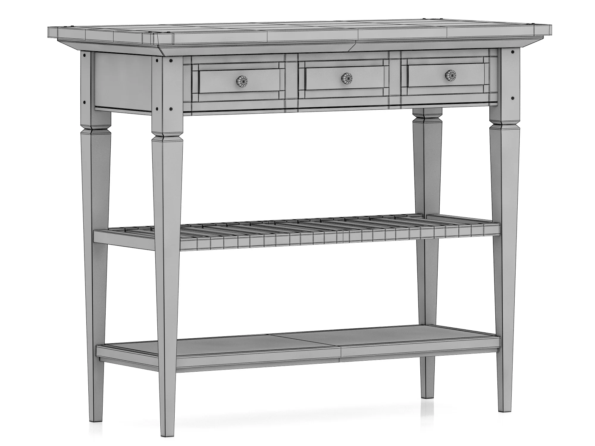 Dantone Home Console Oxford, 3D model preview 9
