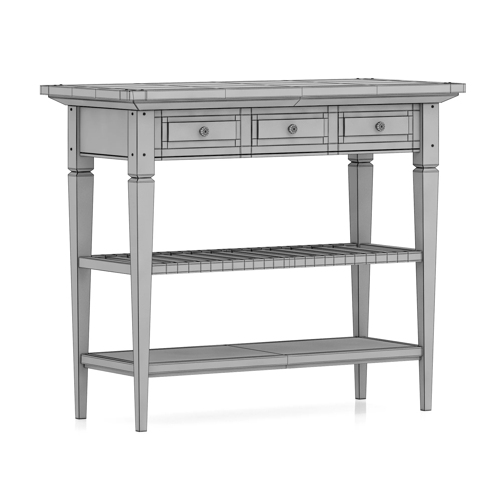 Dantone Home Console Oxford, 3D model preview 10