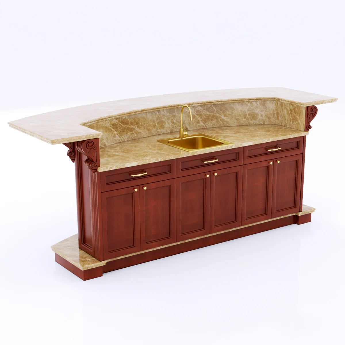Kitchen Island — 3D model preview 3