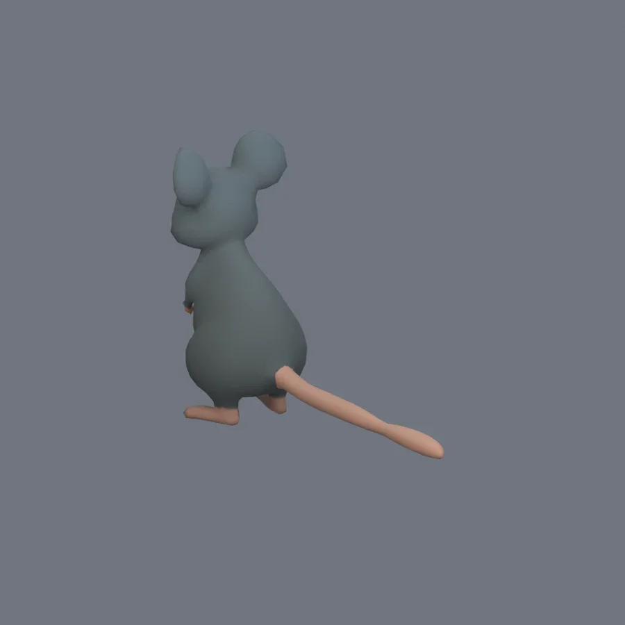 Stylized Animal Mouse, 3D model preview 6