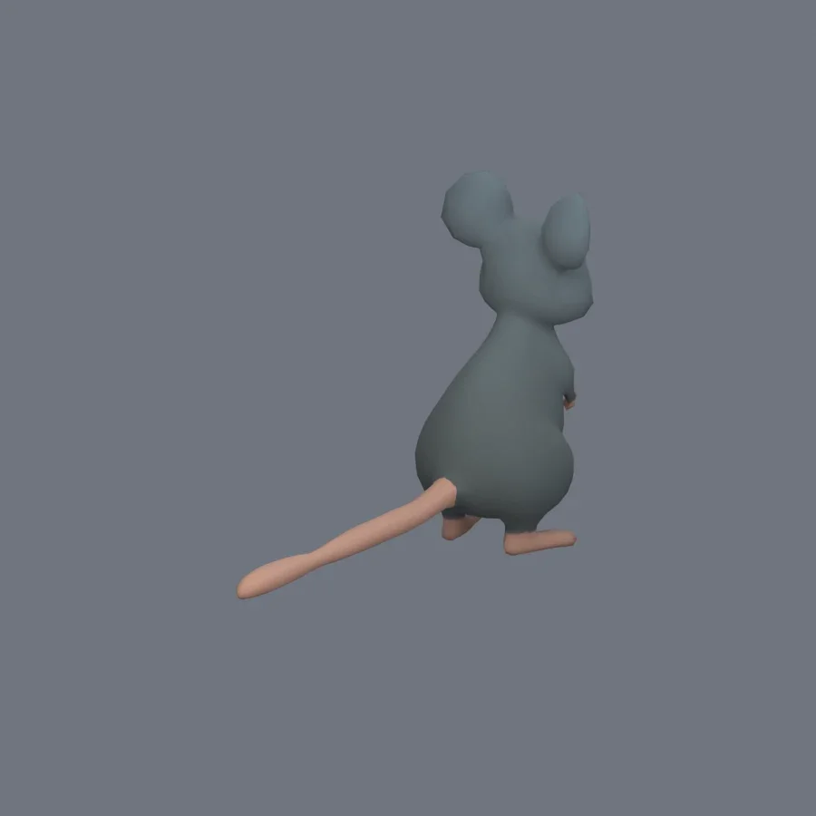 Stylized Animal Mouse, 3D model preview 7