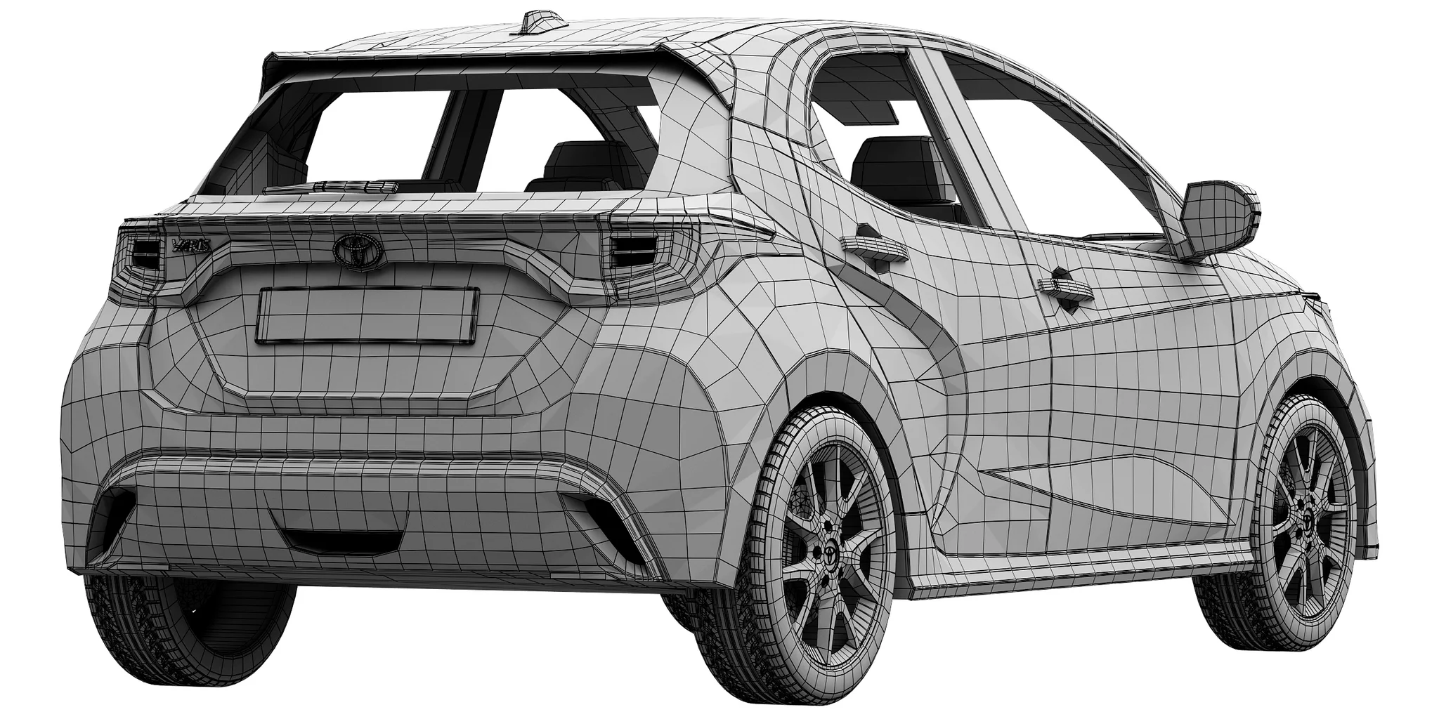 Toyota Yaris, 3D model preview 8