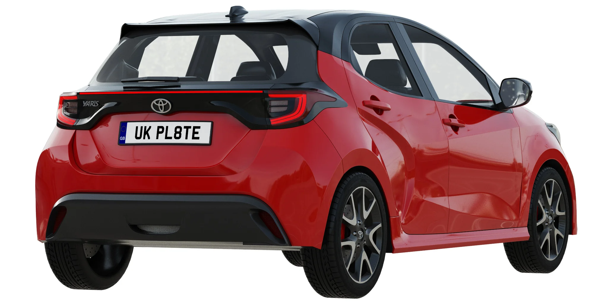 Toyota Yaris, 3D model preview 9