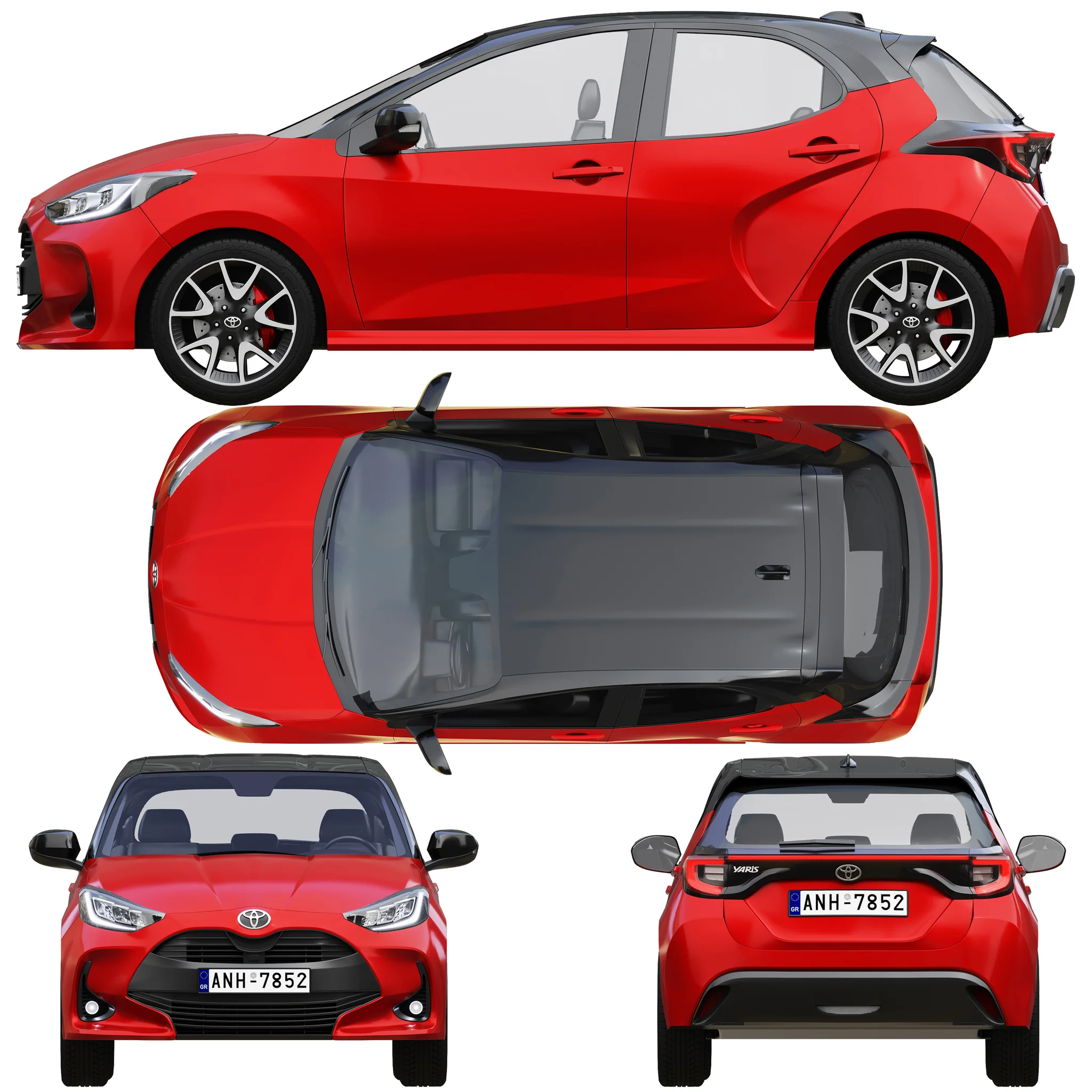 Toyota Yaris, 3D model preview 27