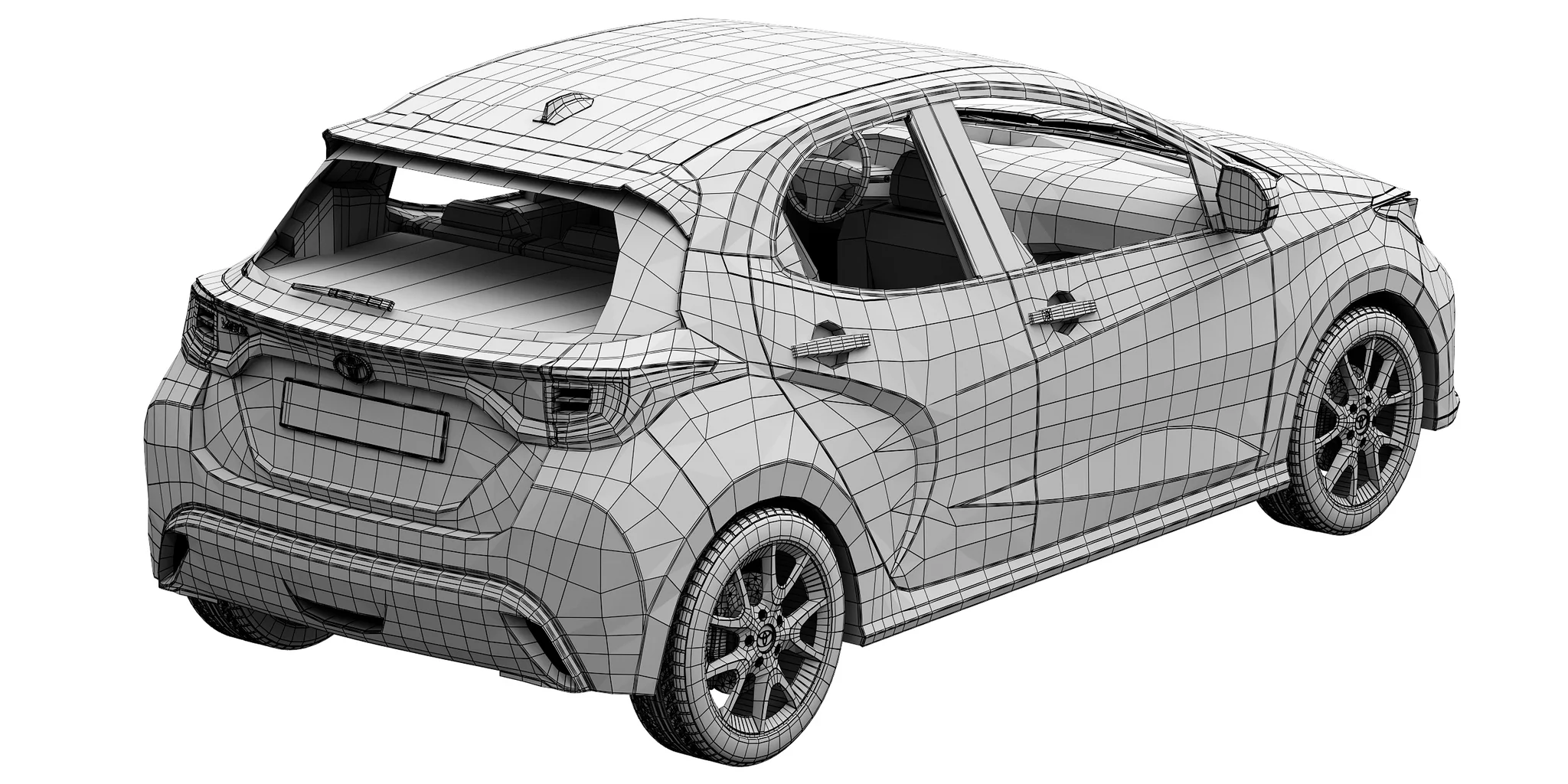 Toyota Yaris, 3D model preview 35