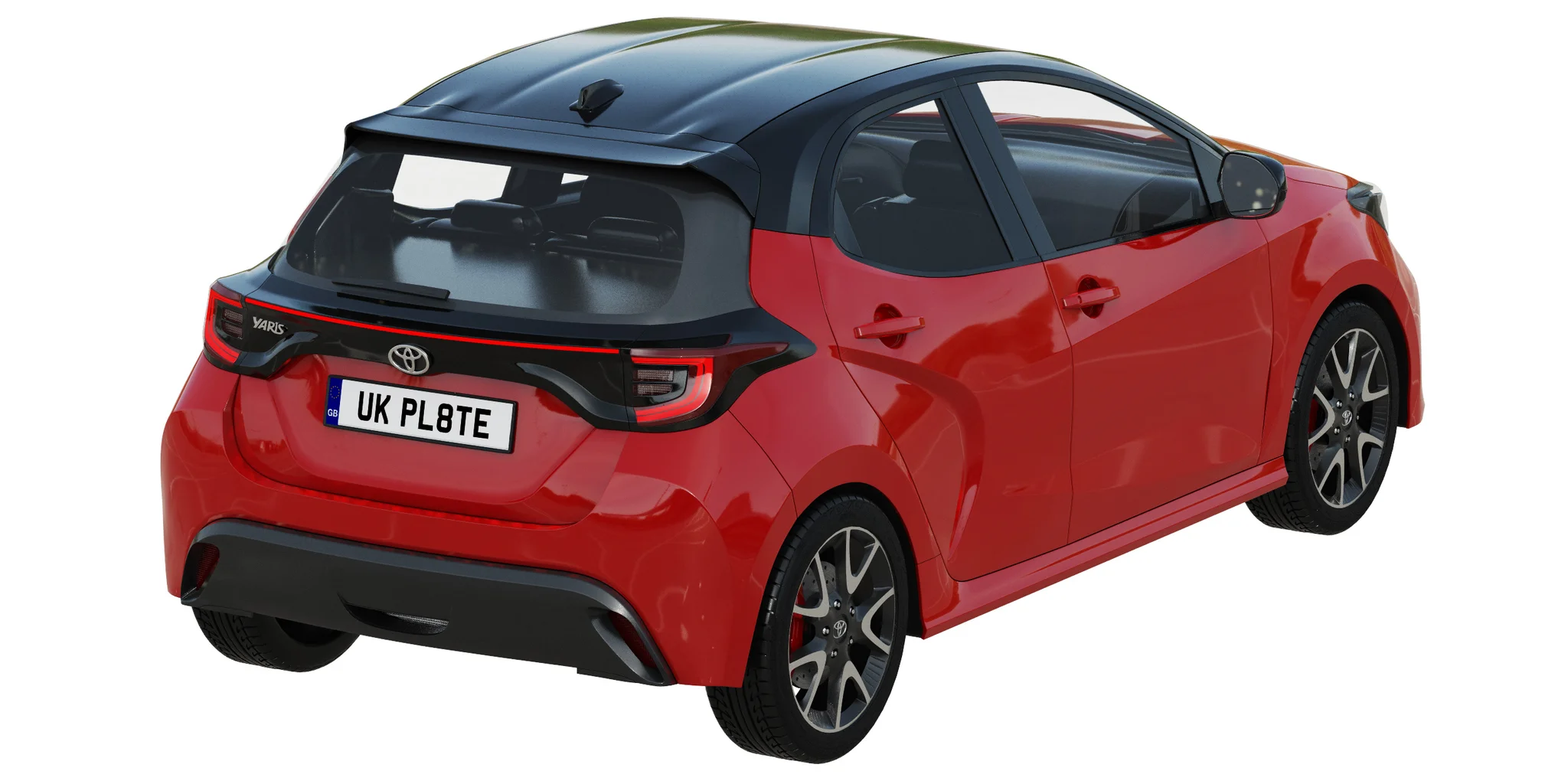 Toyota Yaris, 3D model preview 36
