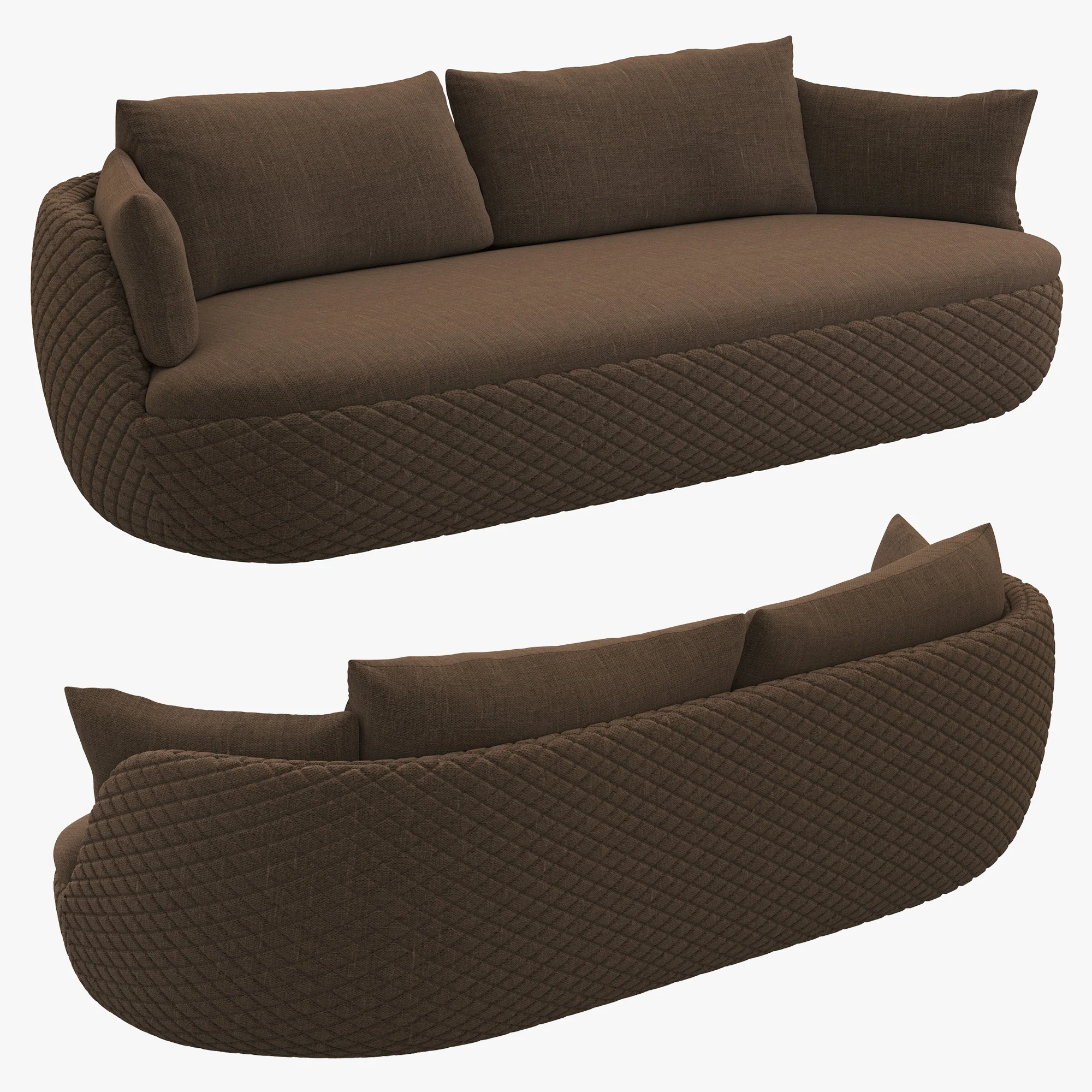 Moooi Bart Sofa — 3D model preview 2