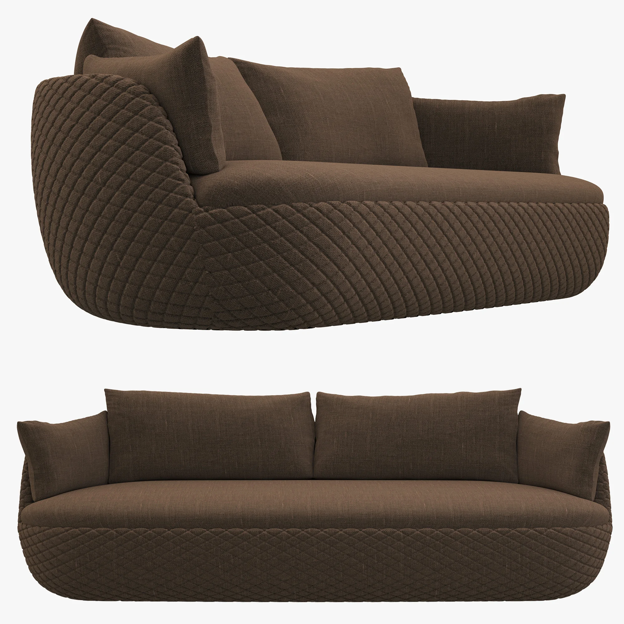 Moooi Bart Sofa — 3D model preview 4