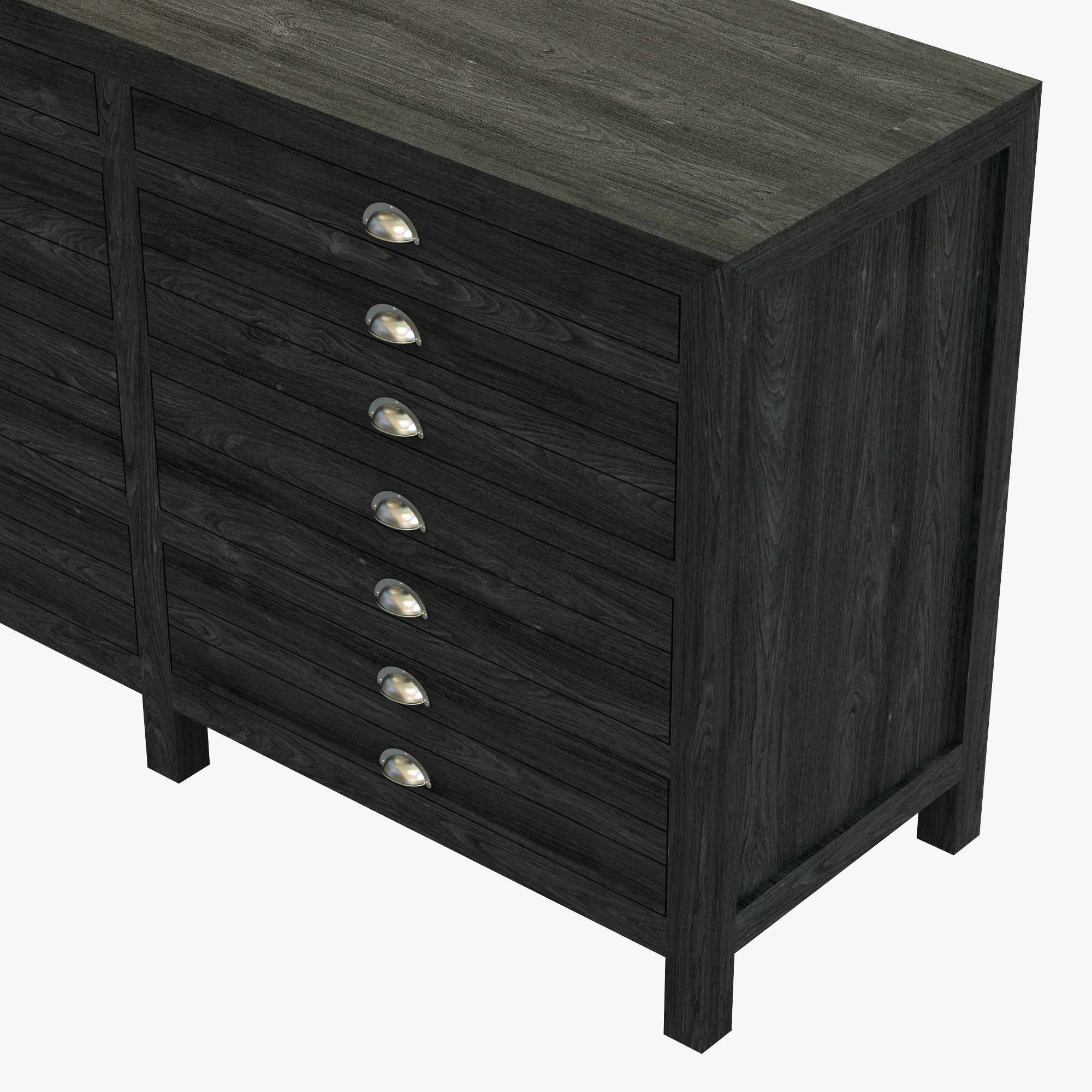 Restoration Hardware Printmaker'S Sideboard — 3D model preview 2