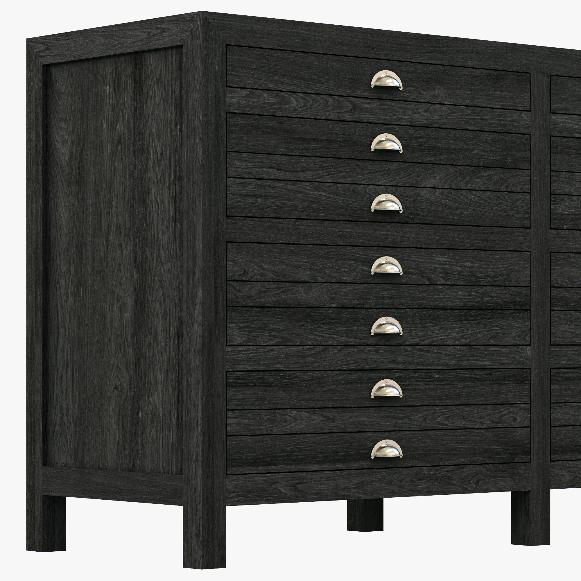 Restoration Hardware Printmaker'S Sideboard — 3D model preview 4