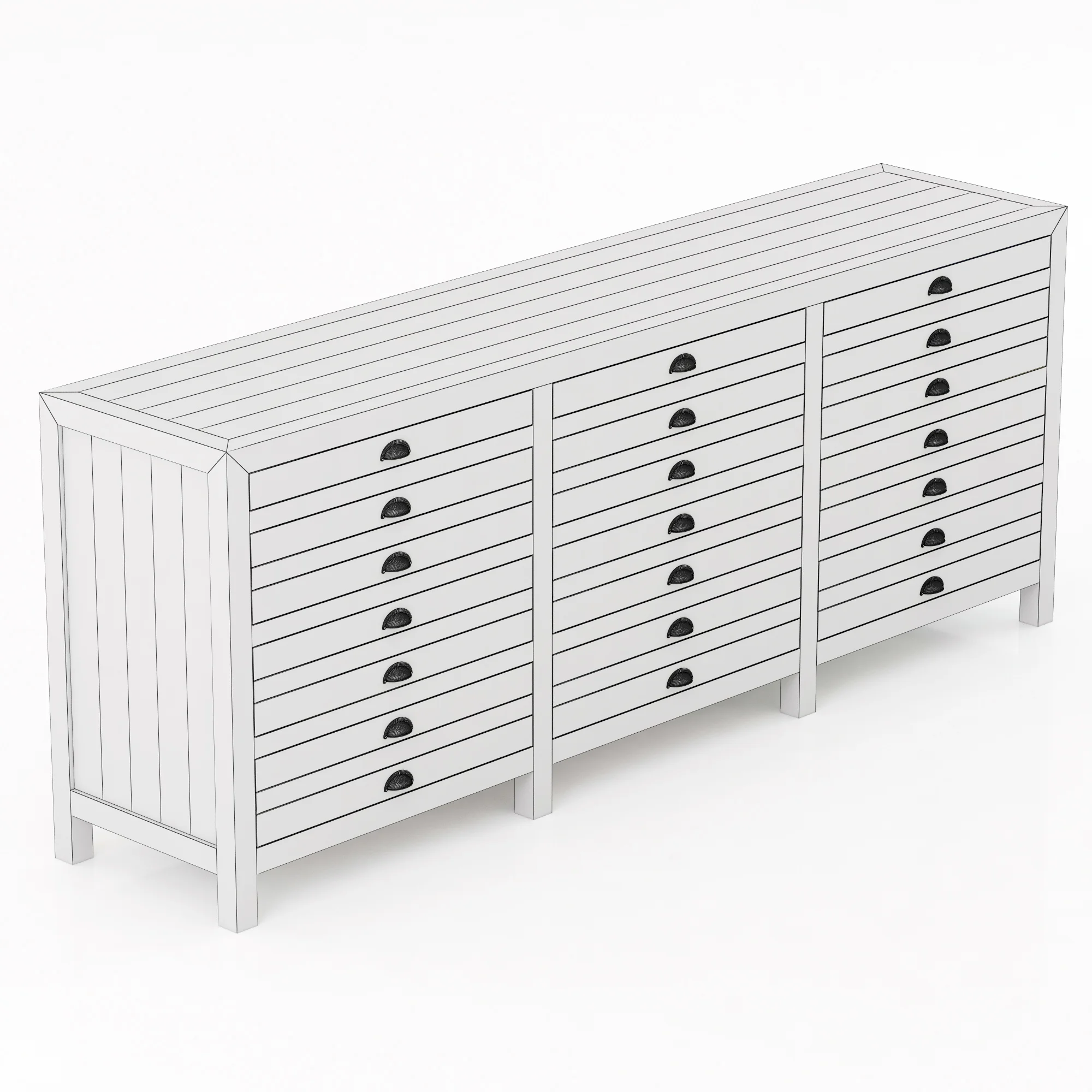 Restoration Hardware Printmaker'S Sideboard — 3D model preview 5