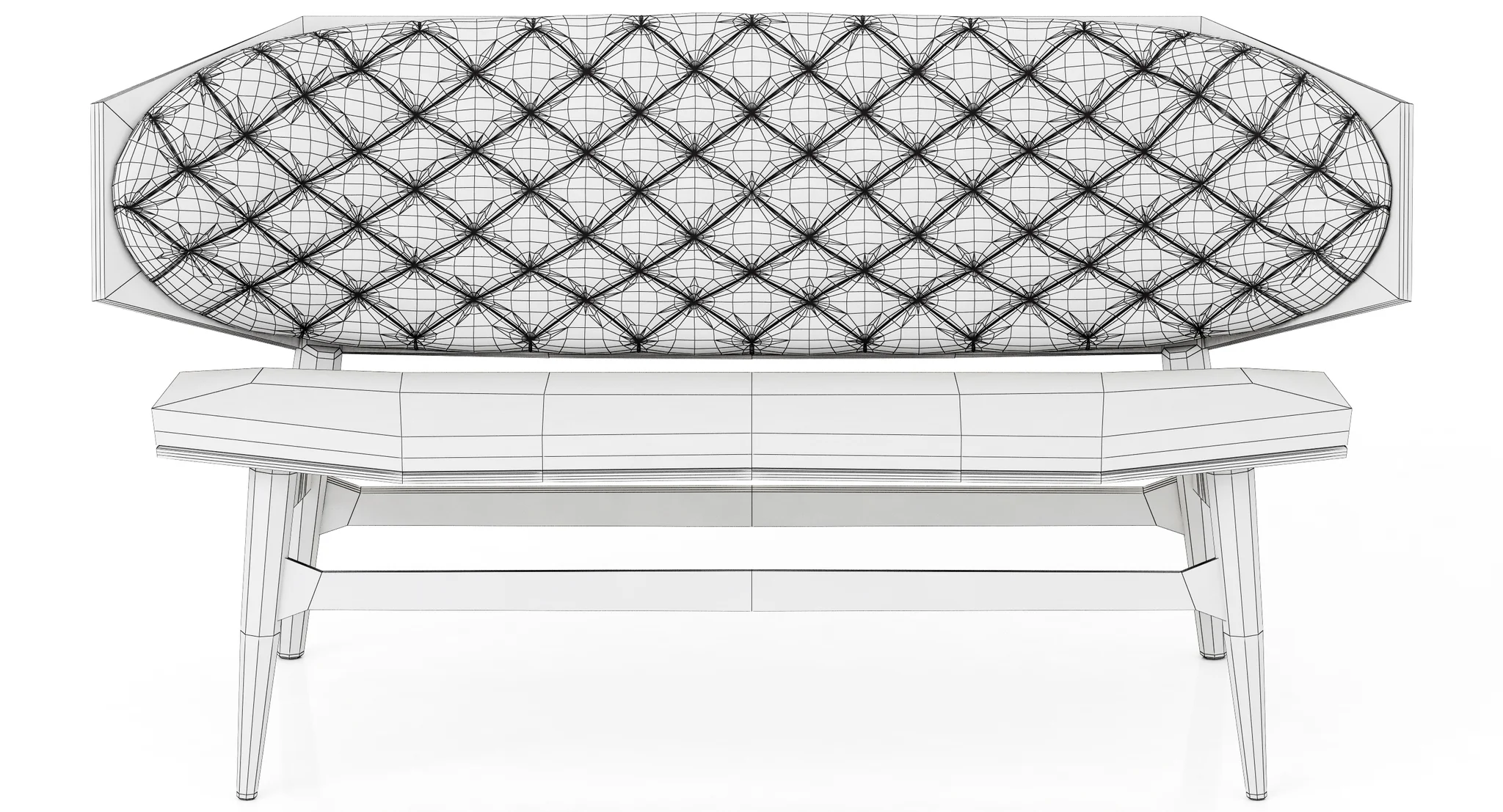 Baxter Dalma Small Sofa — 3D model preview 2