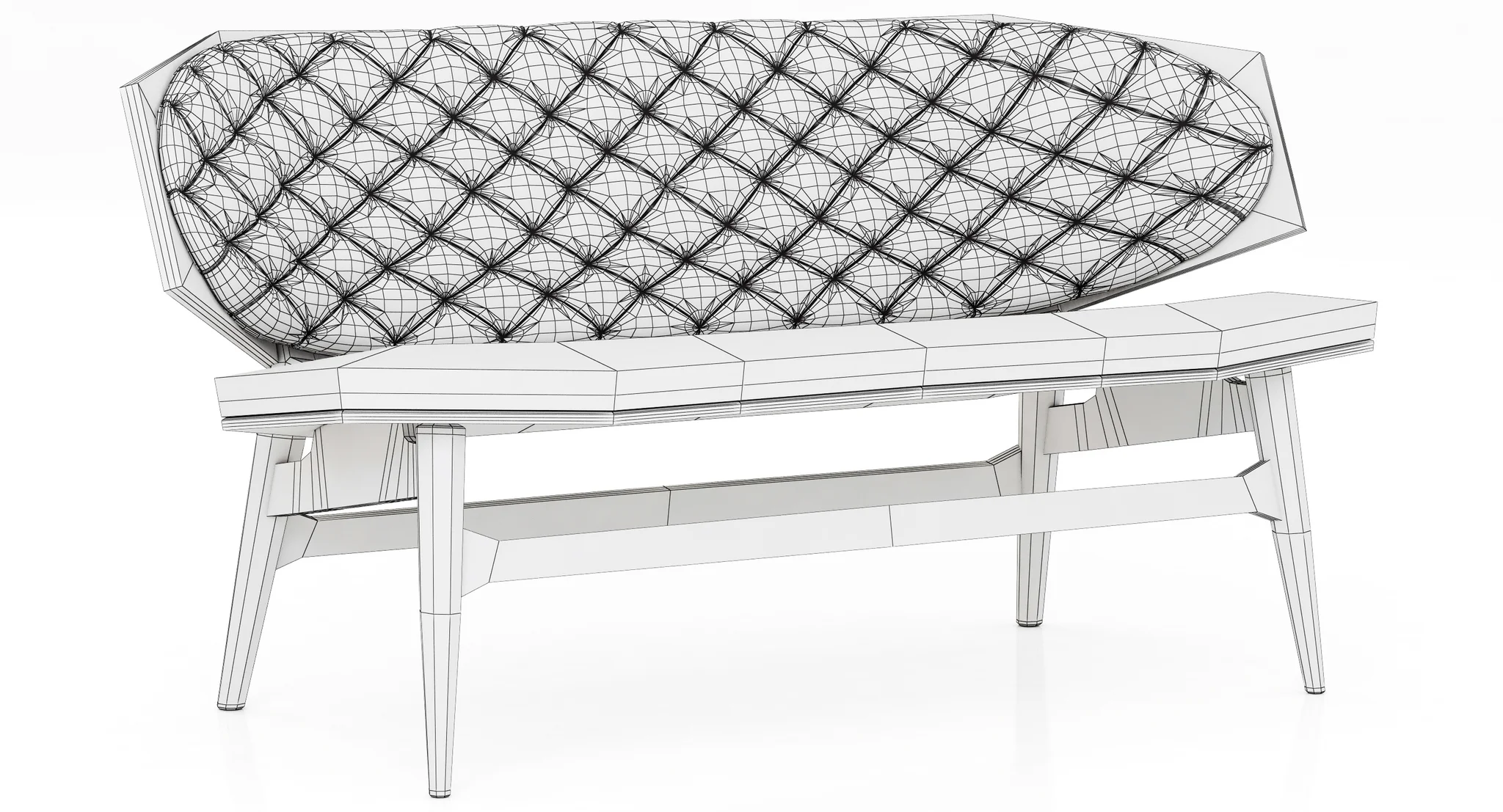 Baxter Dalma Small Sofa — 3D model preview 7