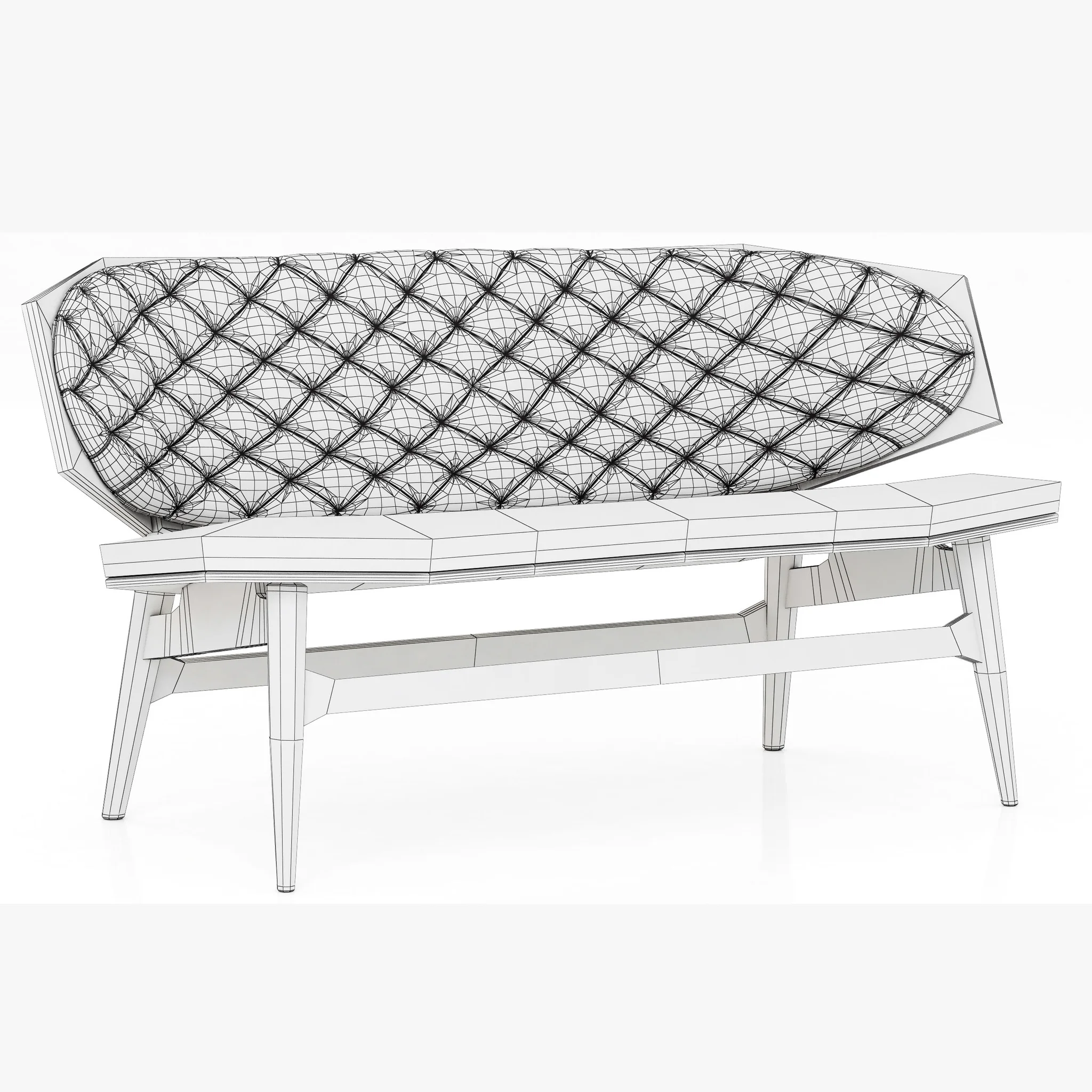 Baxter Dalma Small Sofa — 3D model preview 8
