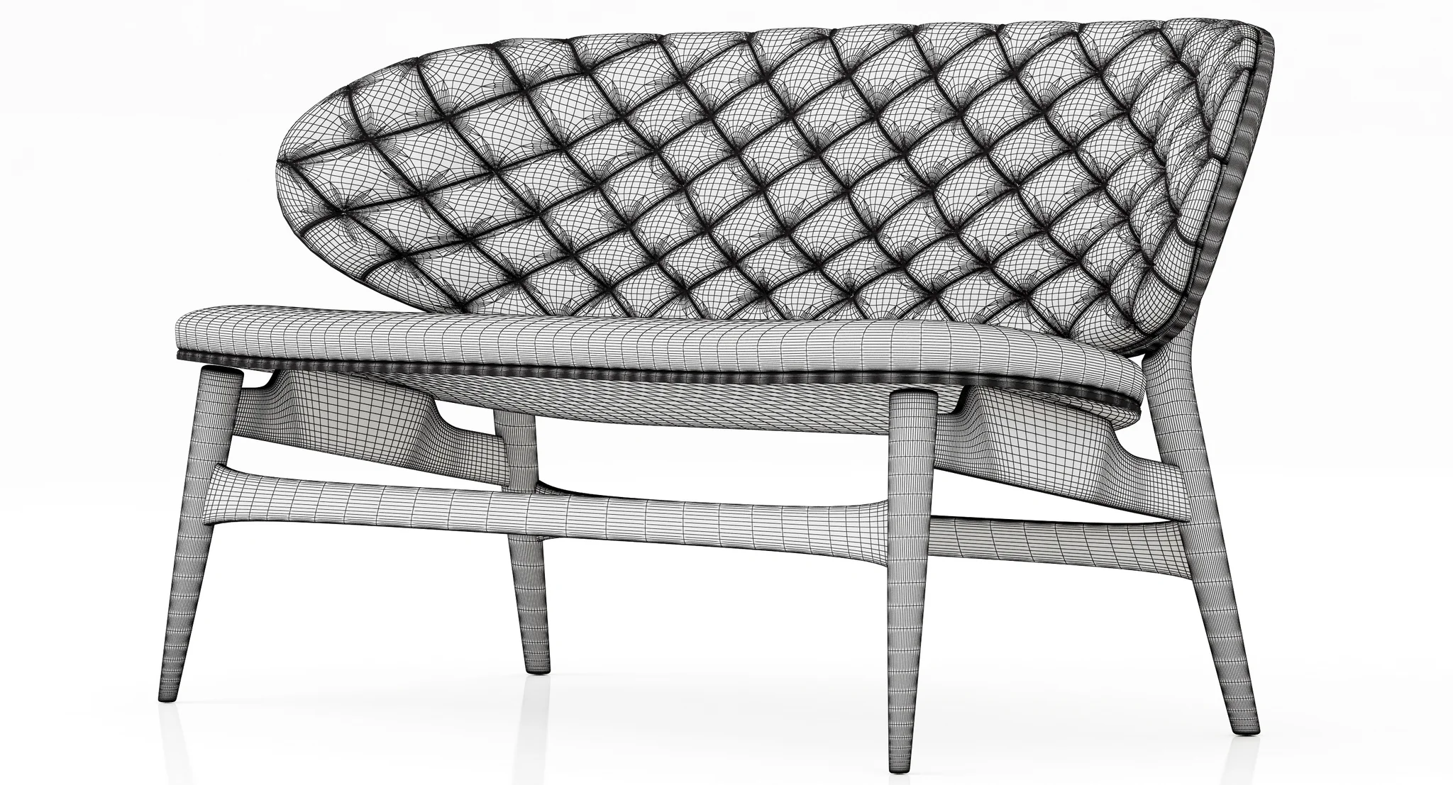 Baxter Dalma Small Sofa — 3D model preview 20