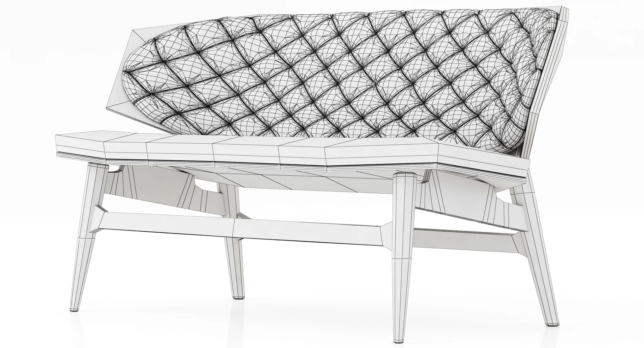 Baxter Dalma Small Sofa — 3D model preview 21