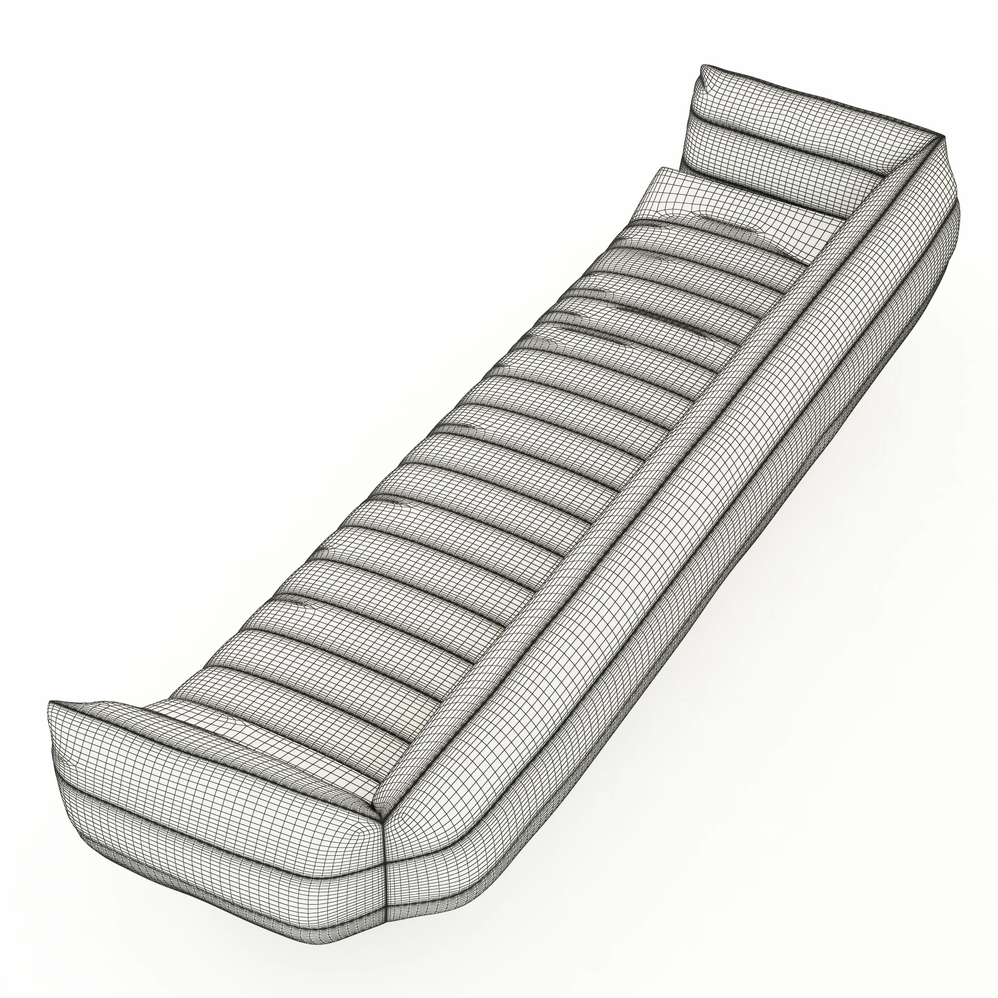 Baxter Tactile Sofa — 3D model preview 8