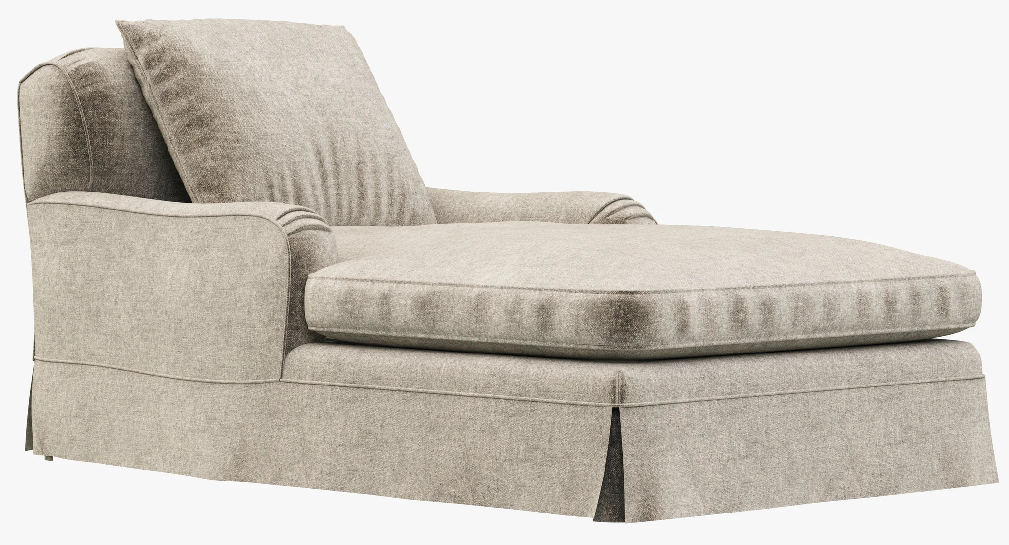 Restoration Hardware Belgian Classic Roll Arm Slipcovered Chaise