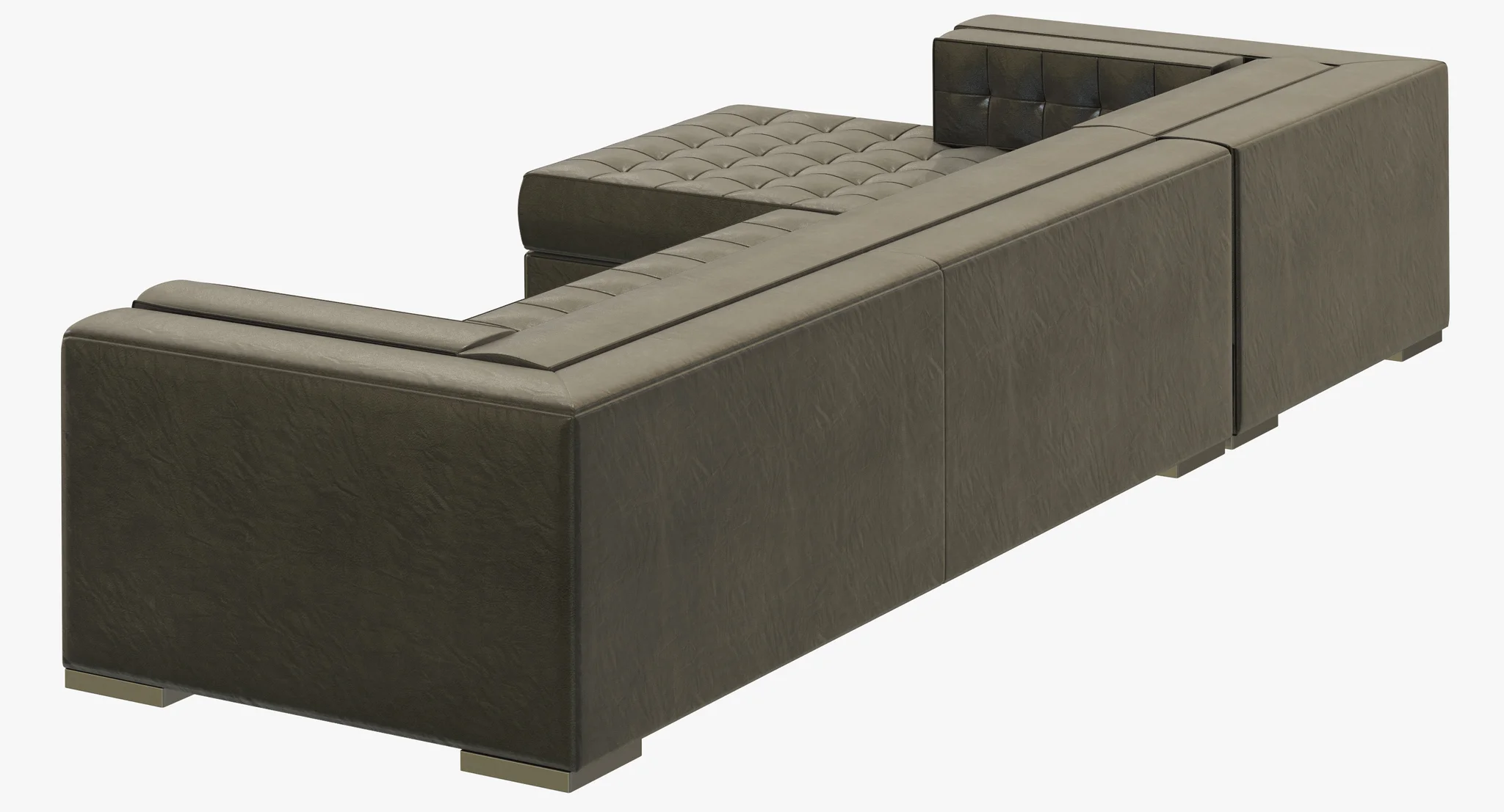 RH Modern Metropolitan Left Arm Chaise Sectional — 3D model preview 8
