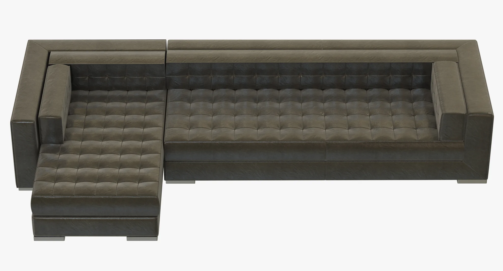 RH Modern Metropolitan Left Arm Chaise Sectional — 3D model preview 12