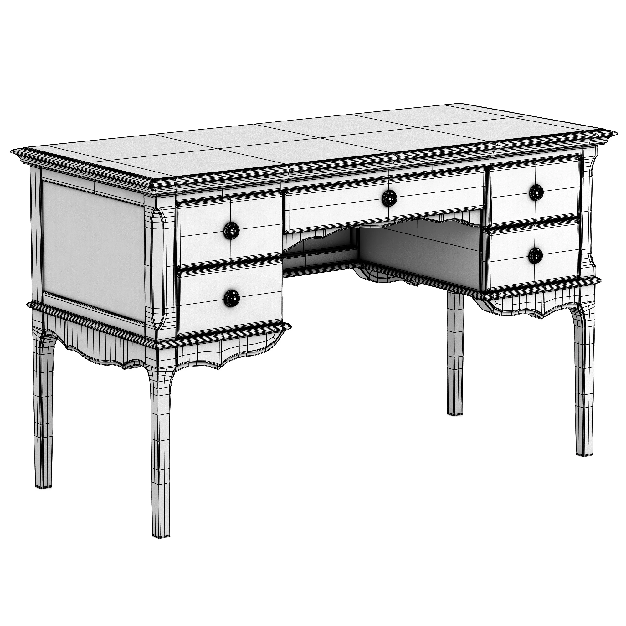 Dantone Home Venice Desk — 3D model preview 7