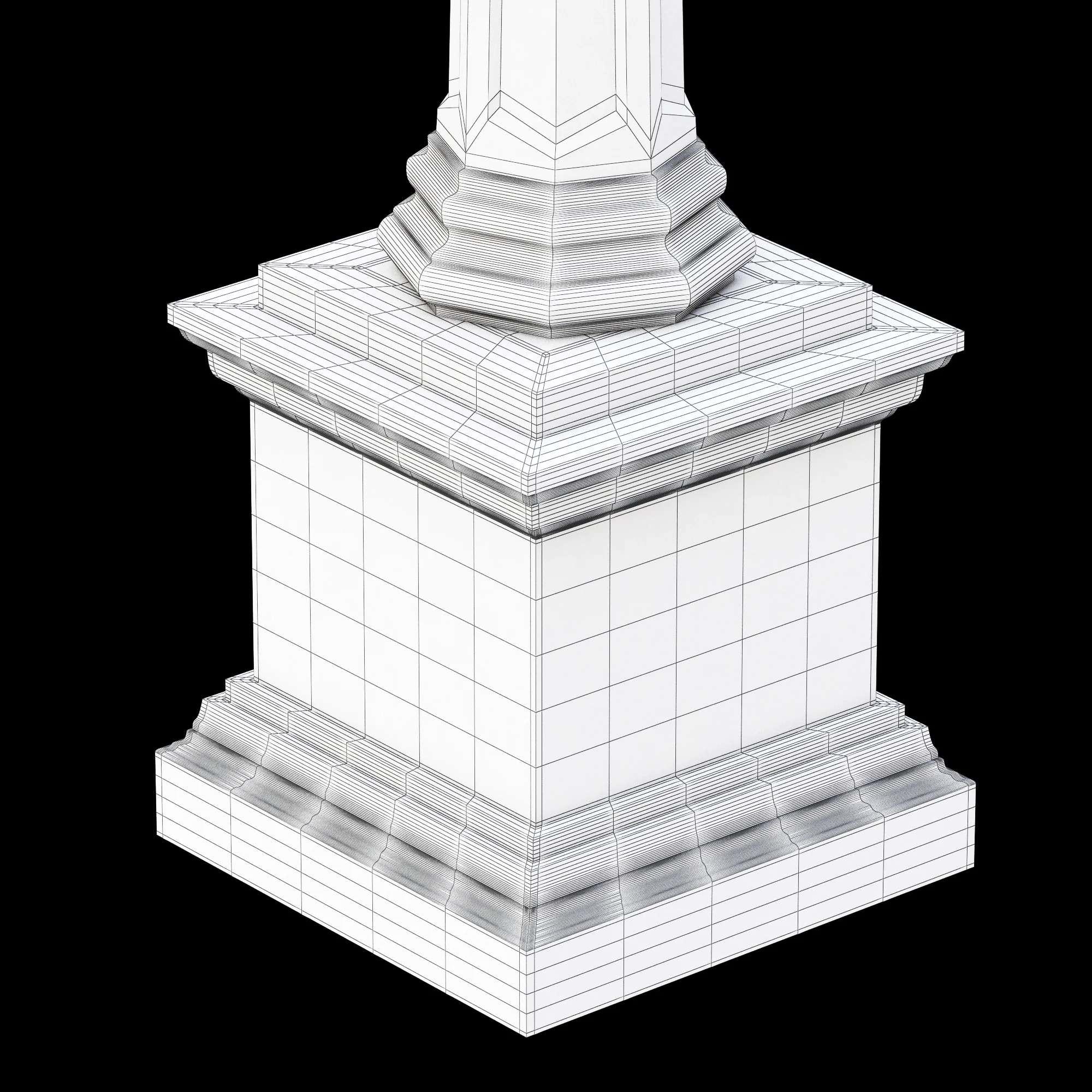 Ralph Lauren REGENCY COLUMN TABLE LAMP — 3D model preview 5
