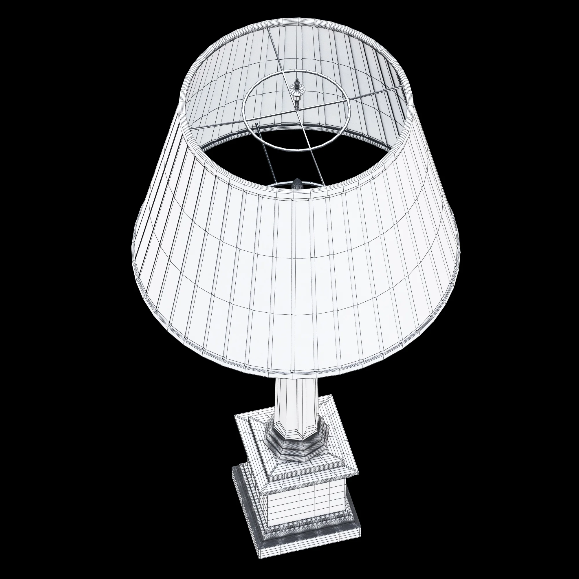 Ralph Lauren REGENCY COLUMN TABLE LAMP — 3D model preview 7