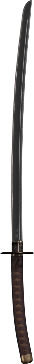 Antique Japanese Katana Sword — 3D model preview 2