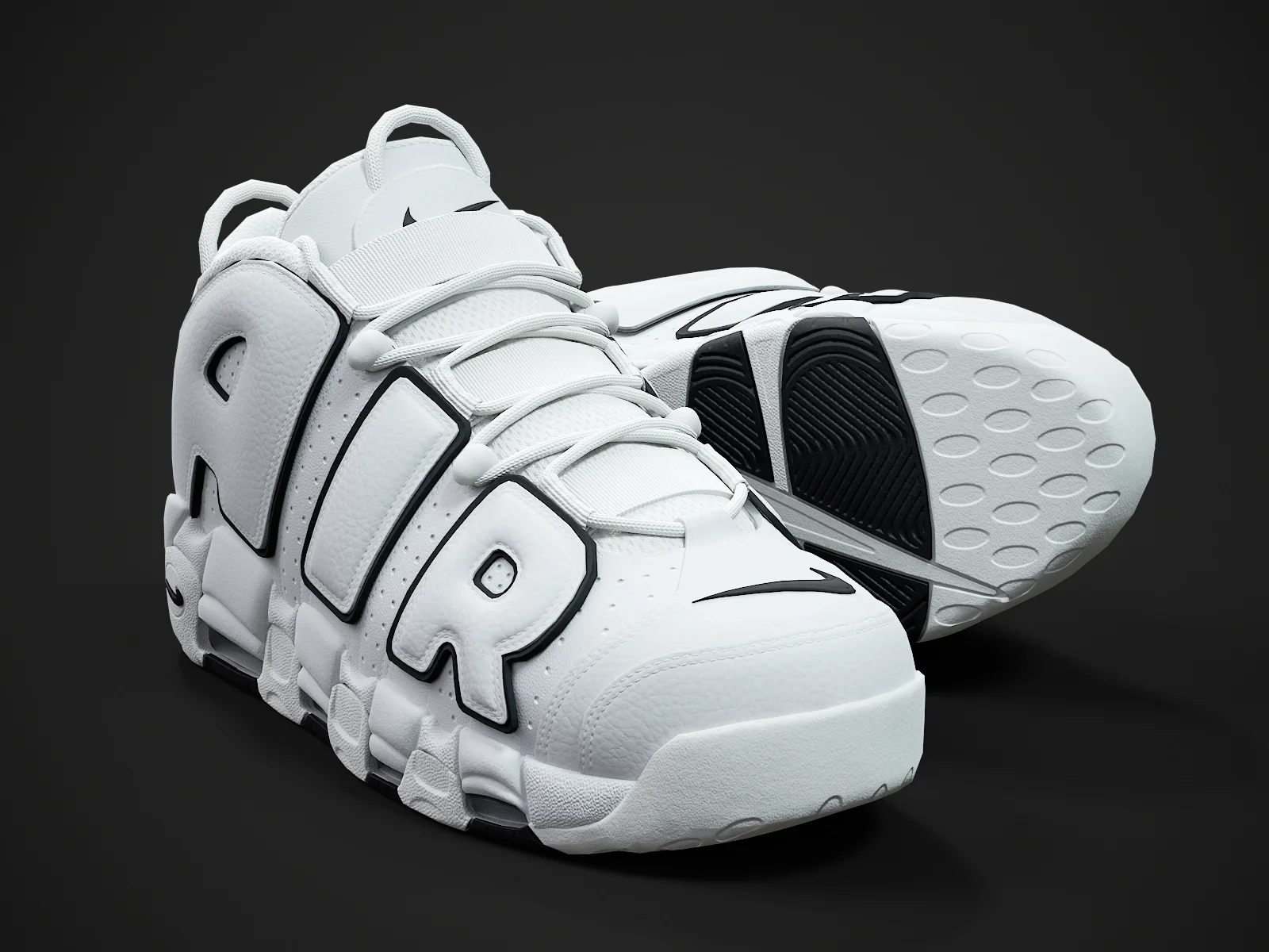 Nike Air More Uptempo96 4, 3D model preview 1