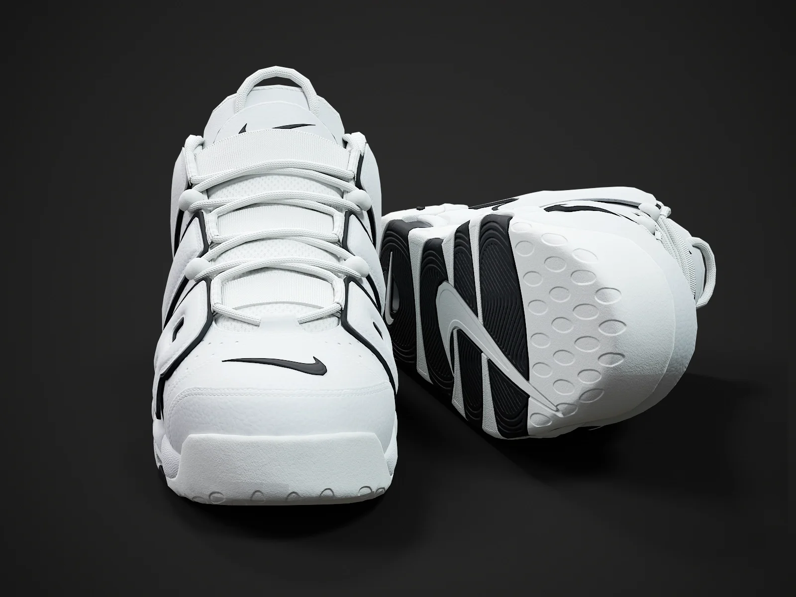 Nike Air More Uptempo96 4, 3D model preview 2