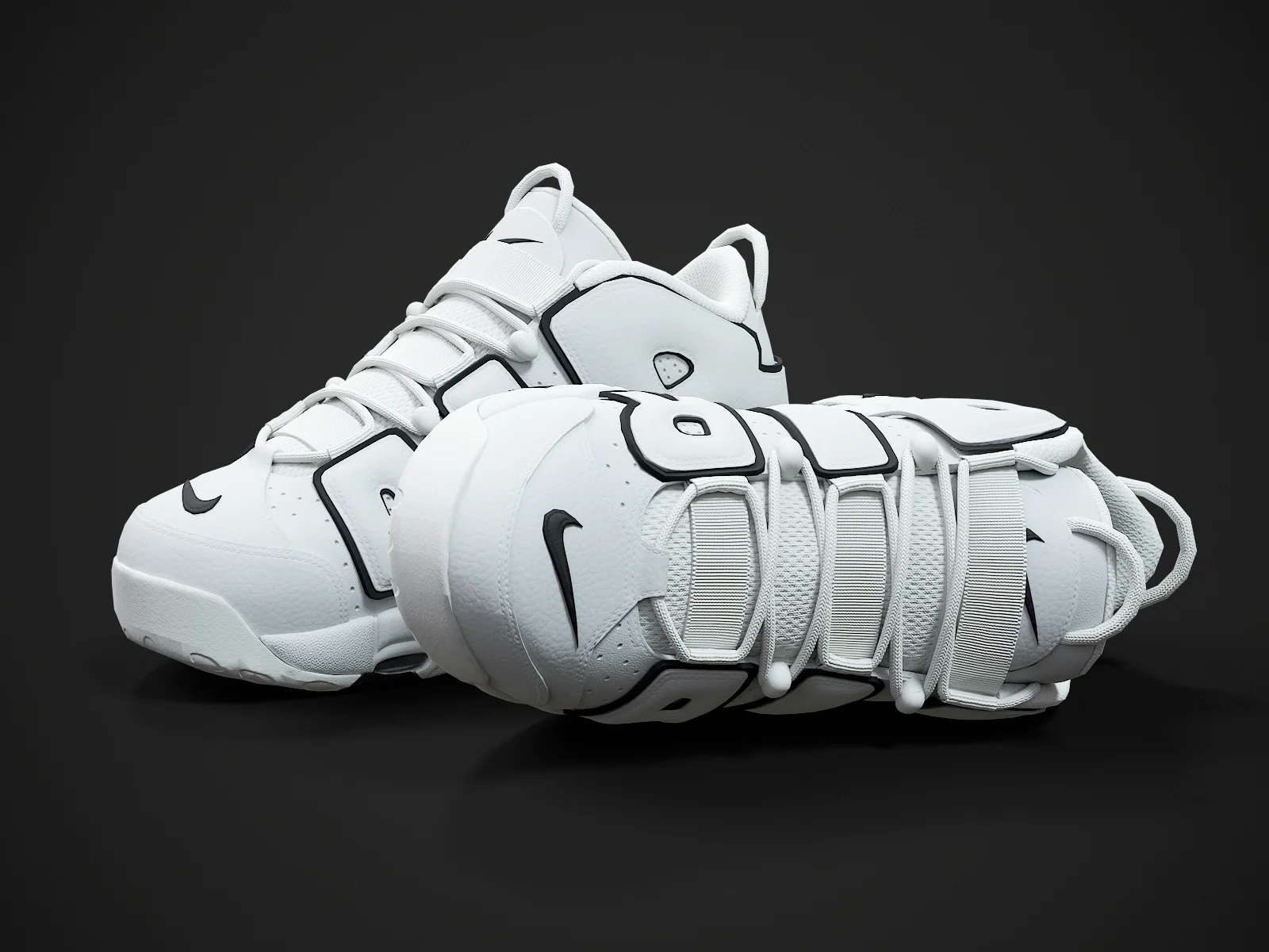 Nike Air More Uptempo96 4, 3D model preview 3