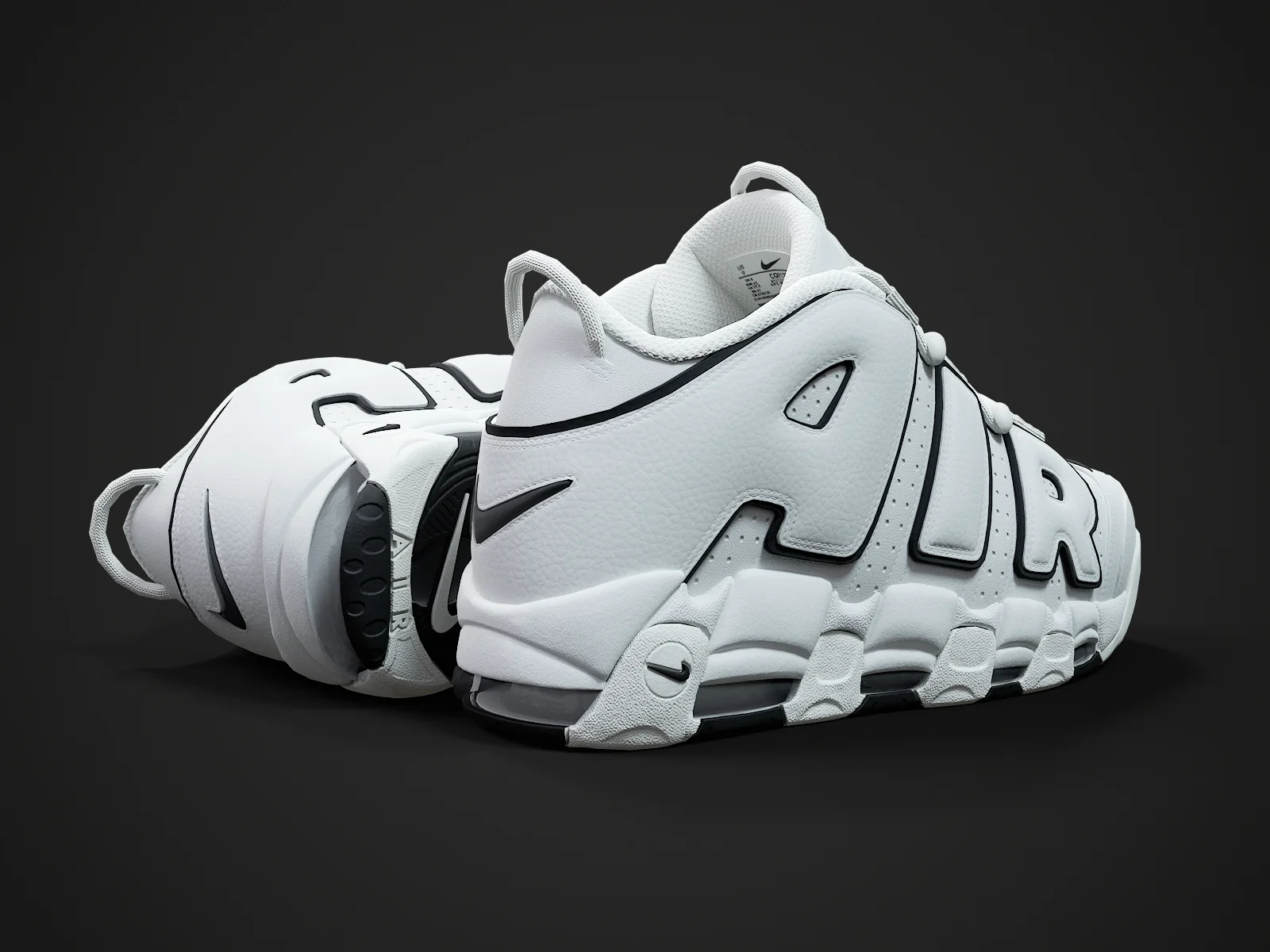 Nike Air More Uptempo96 4, 3D model preview 7