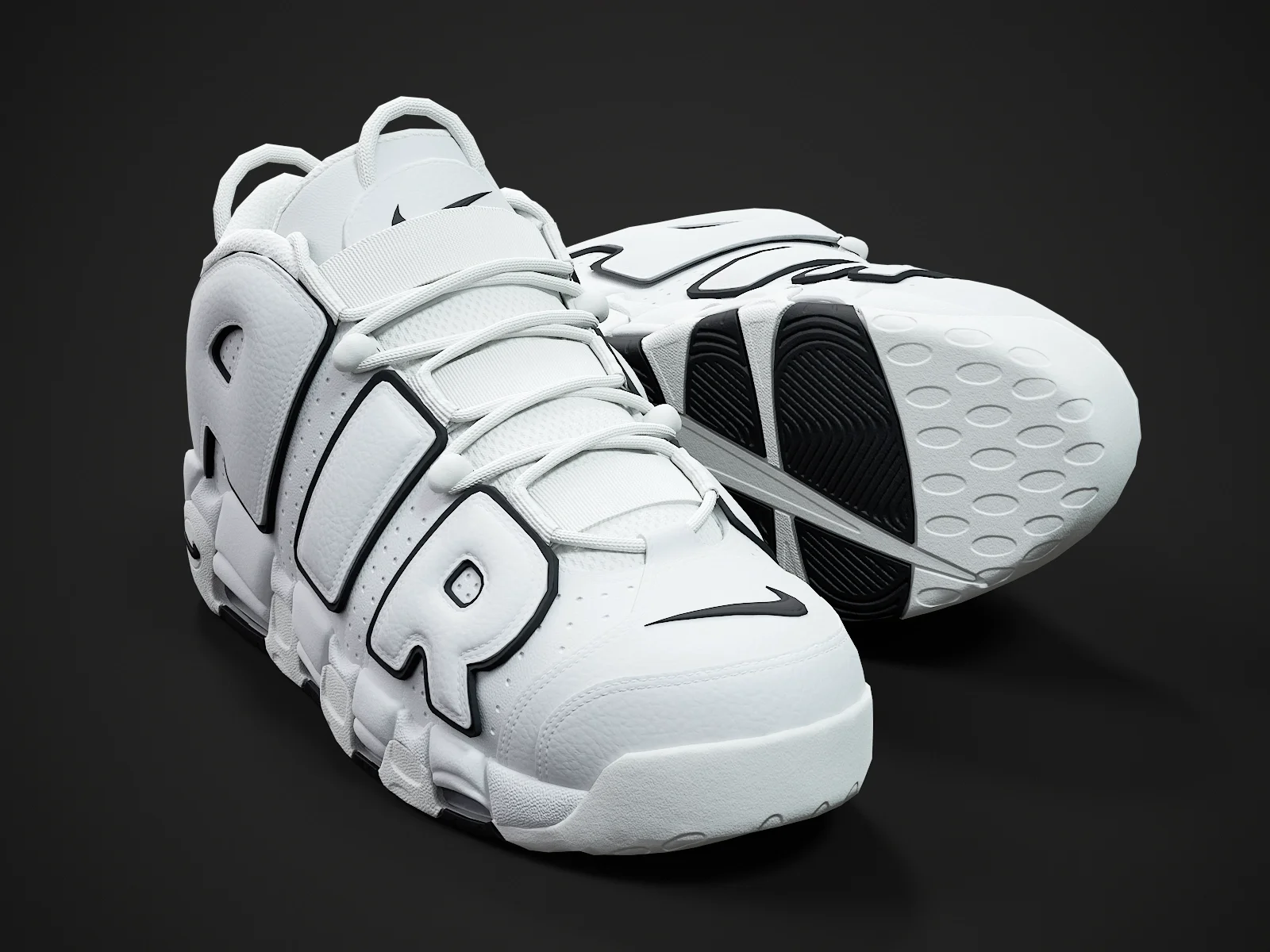 Nike Air More Uptempo96 4, 3D model preview 10