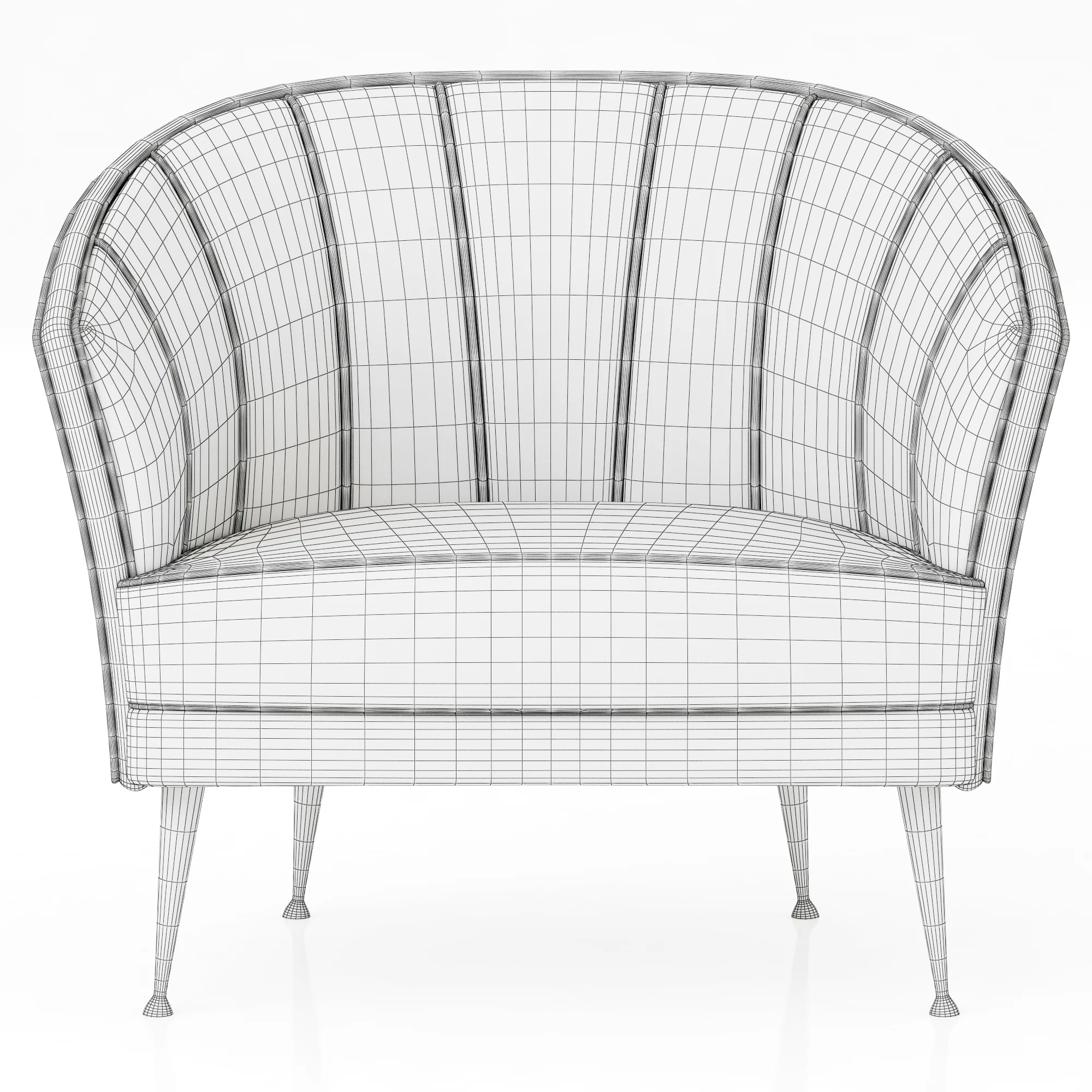Brabbu Maya Armchair — 3D model preview 9