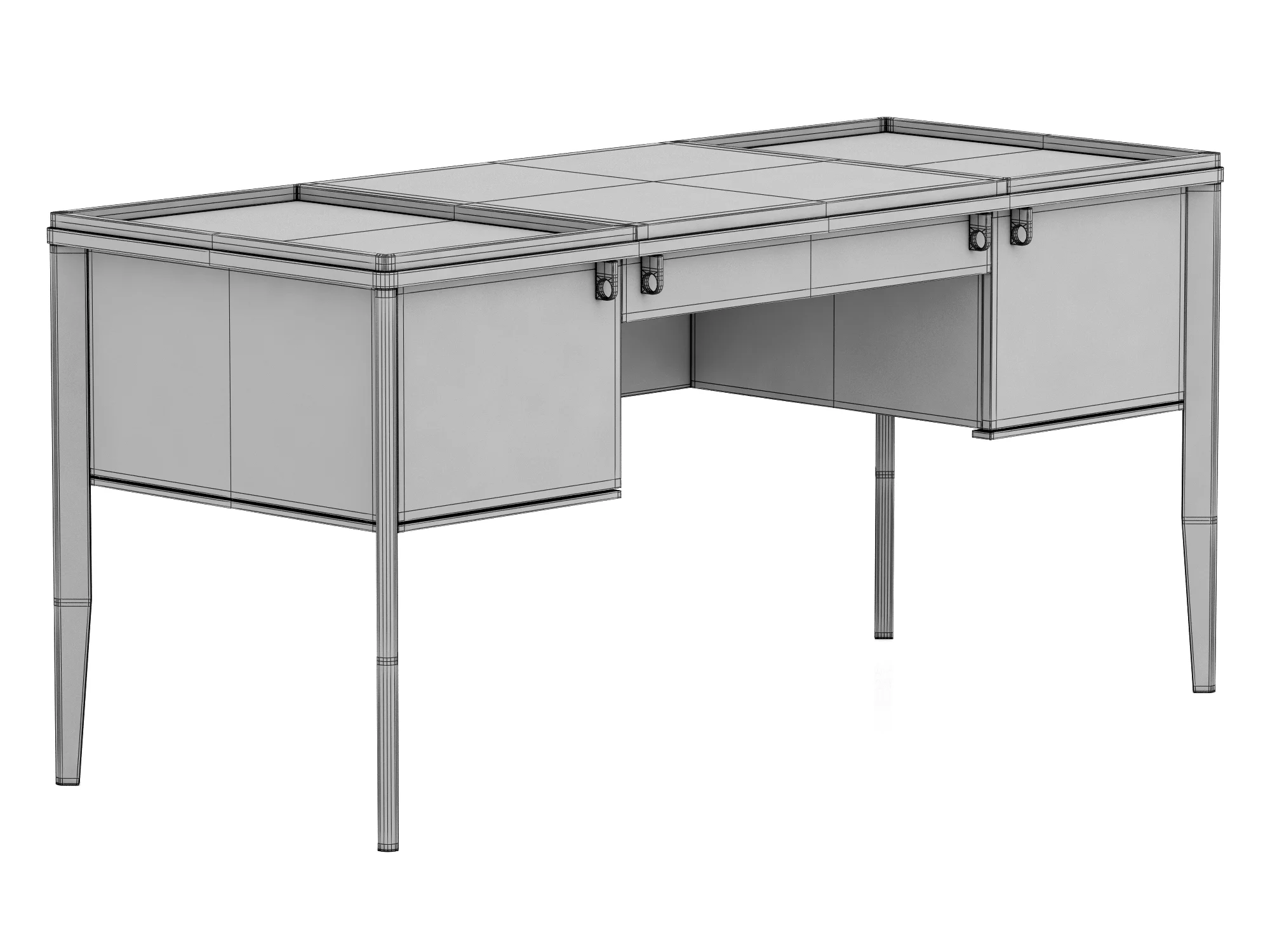 Dantone Home New Classic Desk — 3D model preview 9