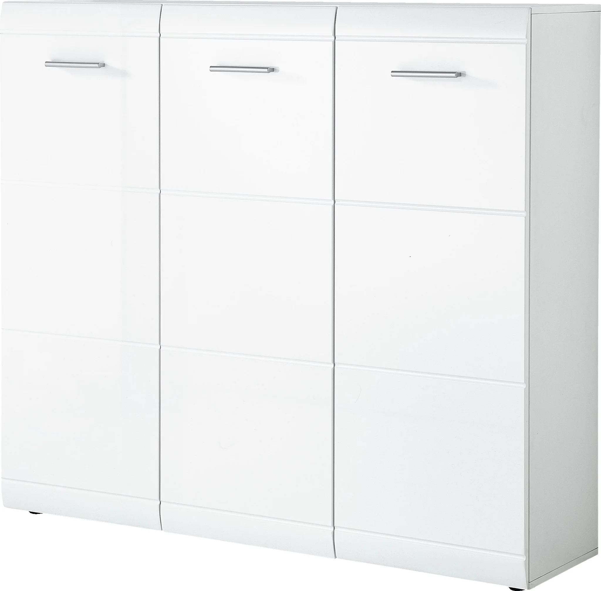Modern White High Gloss Shoe Cabinet