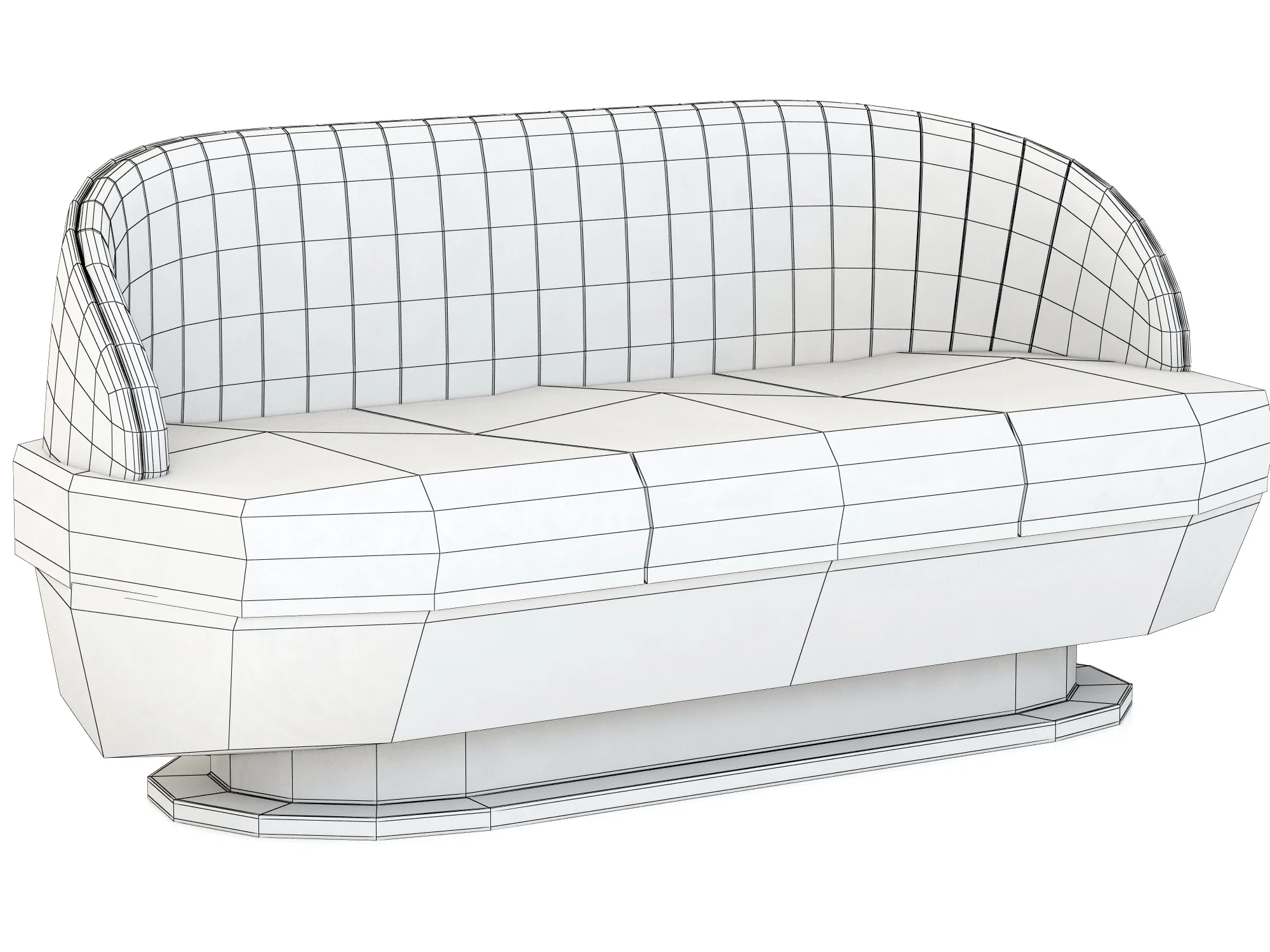 Essential Home Gable Sofa — 3D model preview 4