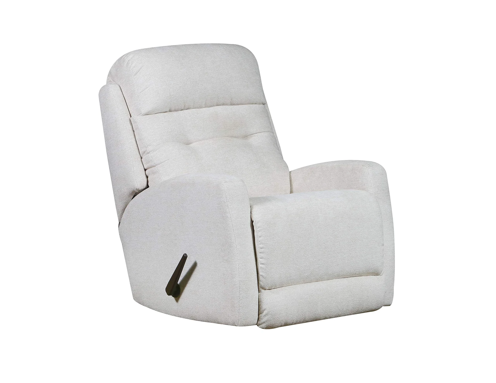 Cream Fabric Rocking Recliner Chair with Swivel