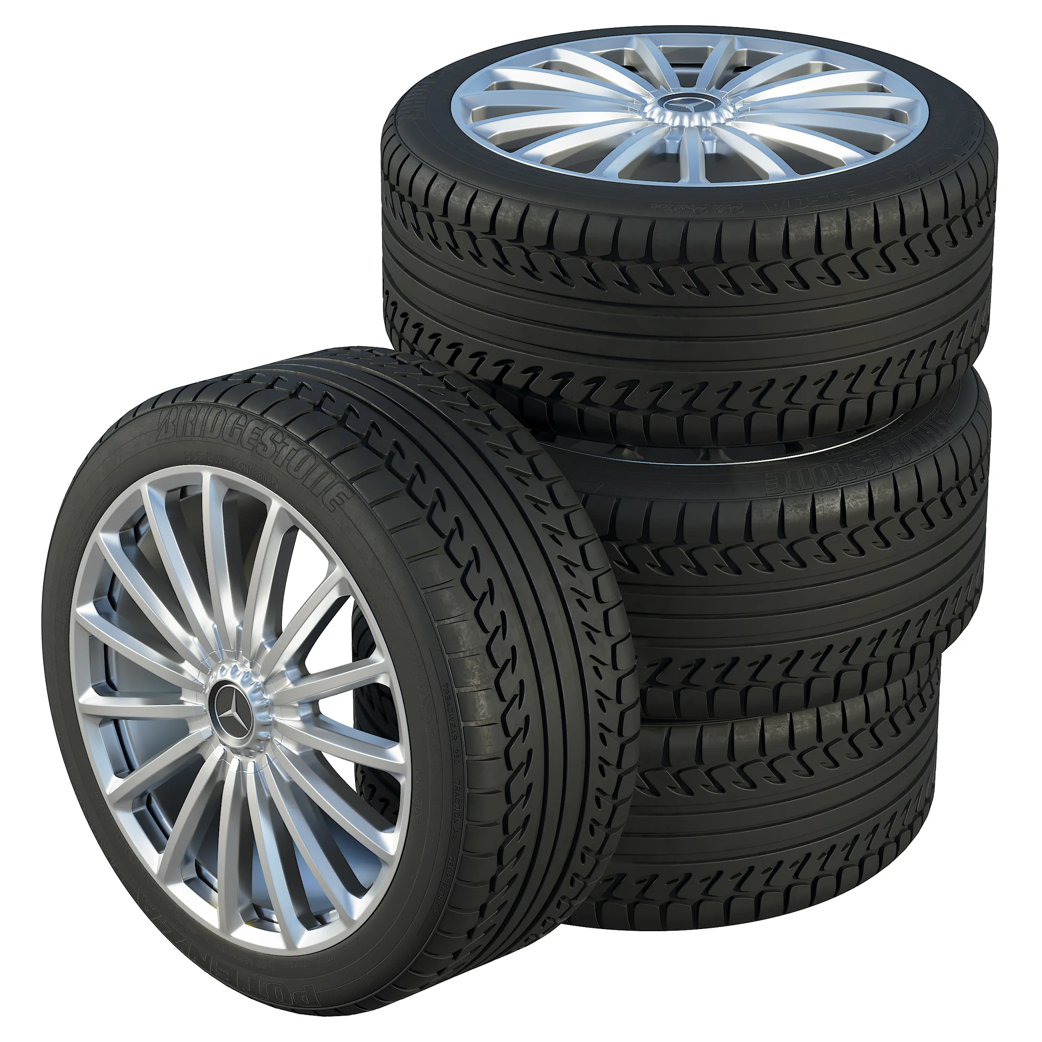 Mercedes Tires — 3D model preview 1