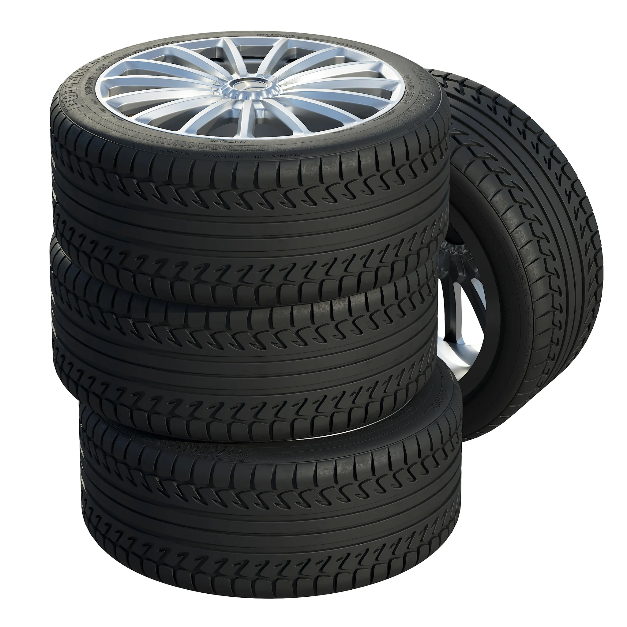 Mercedes Tires — 3D model preview 2