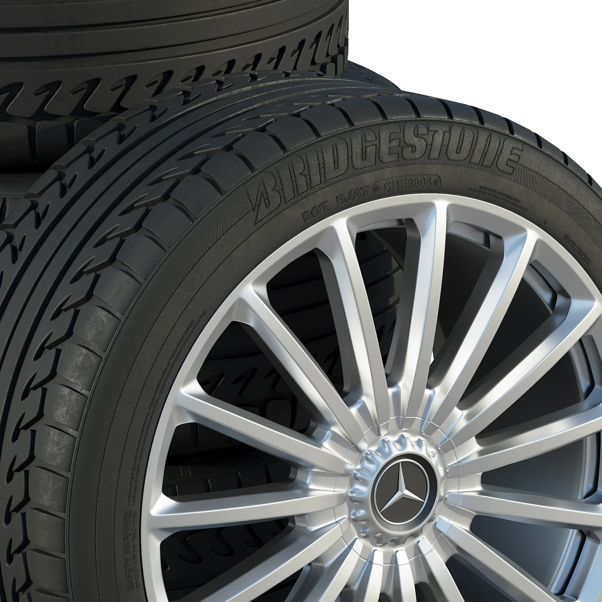 Mercedes Tires — 3D model preview 3