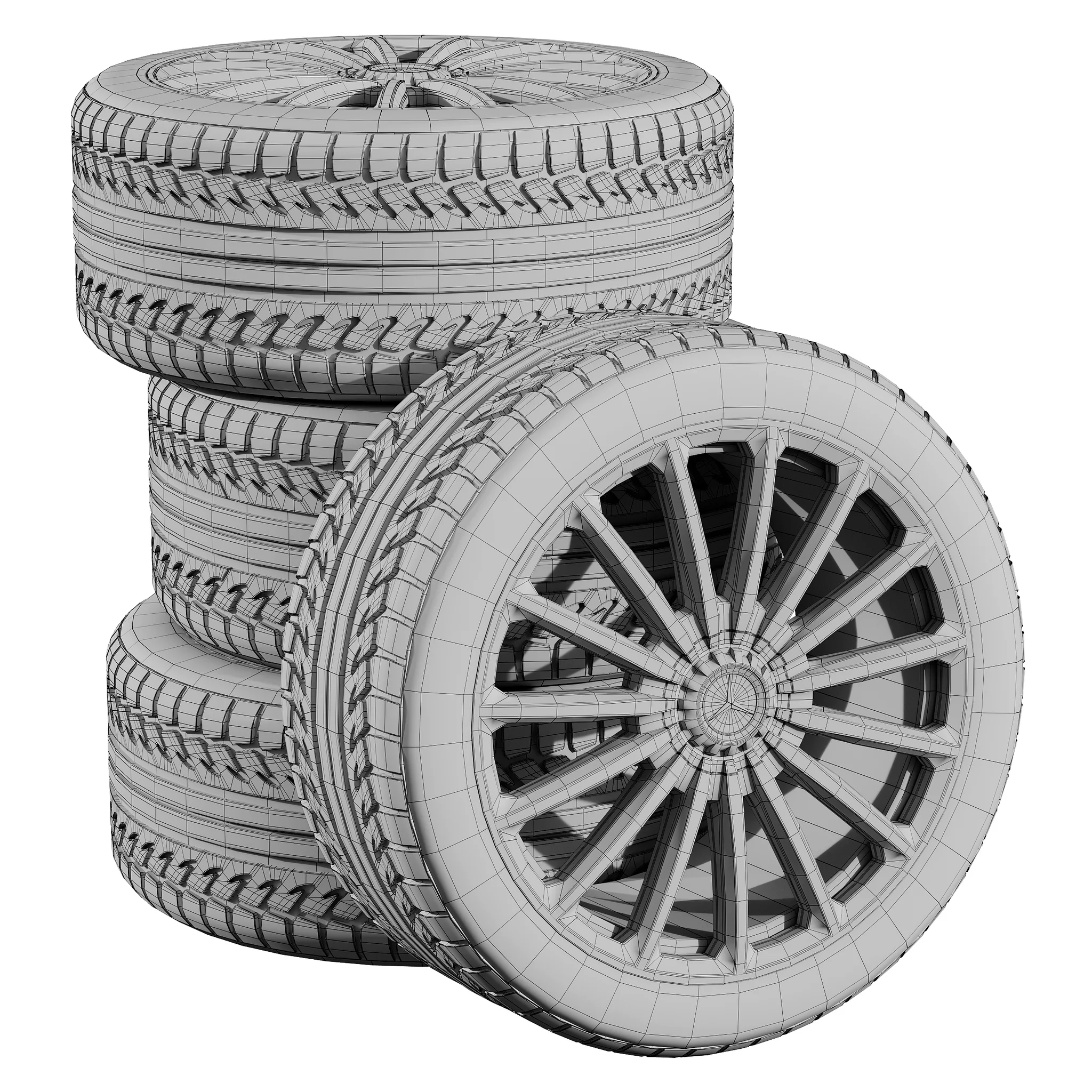 Mercedes Tires — 3D model preview 4