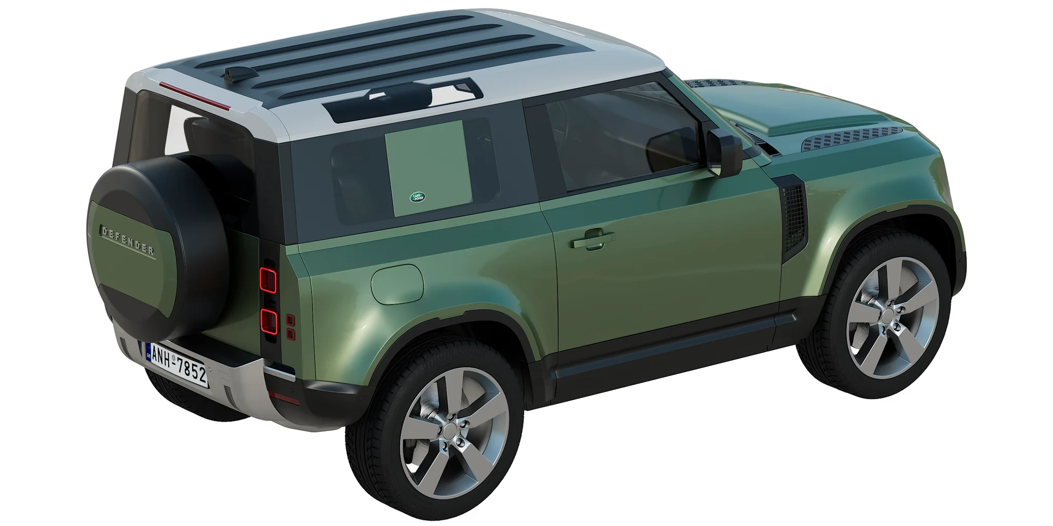 Land Rover Defender 90, 3D model preview 12