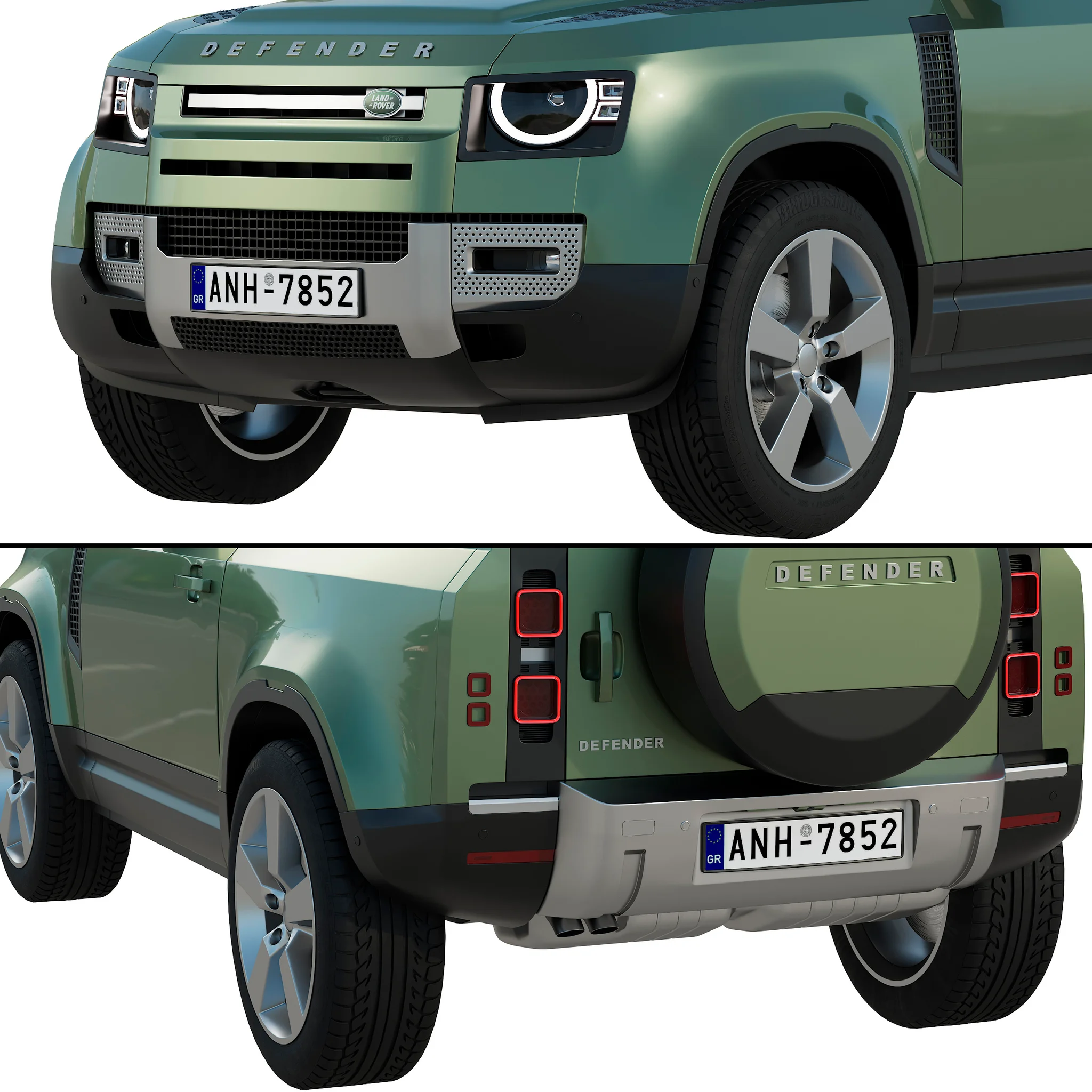 Land Rover Defender 90, 3D model preview 14