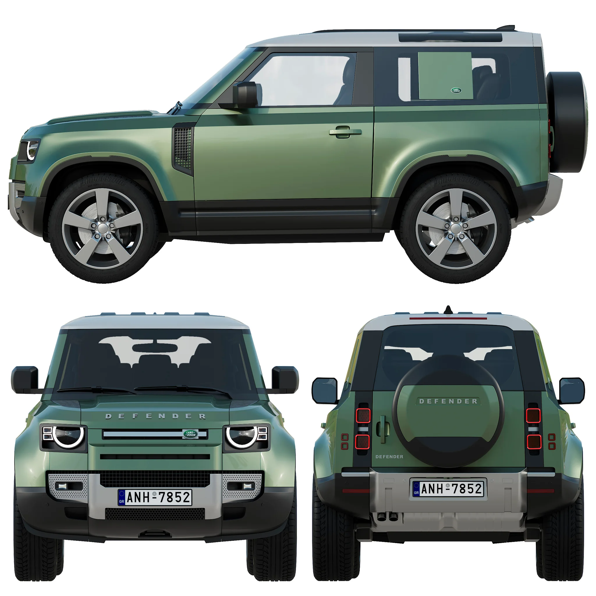 Land Rover Defender 90, 3D model preview 31