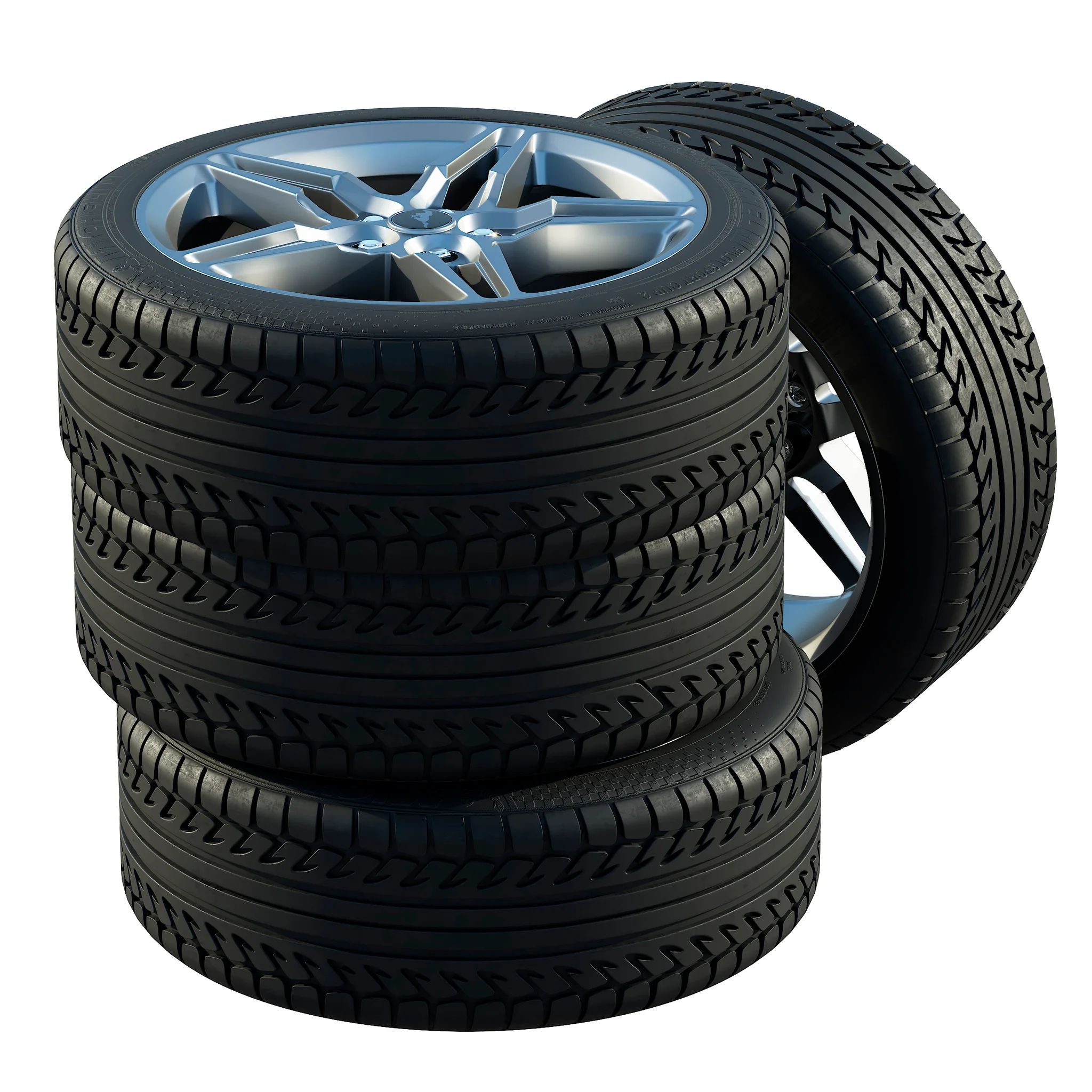 Ford Mustang GT Tires — 3D model preview 2