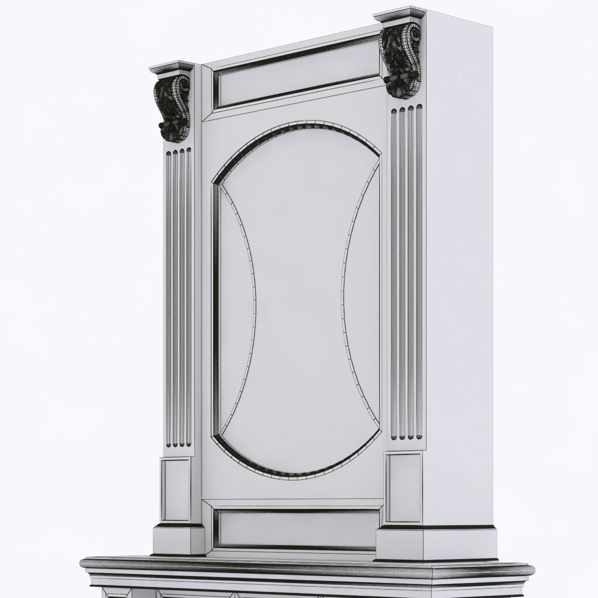 Marble Fireplace5 — 3D model preview 7