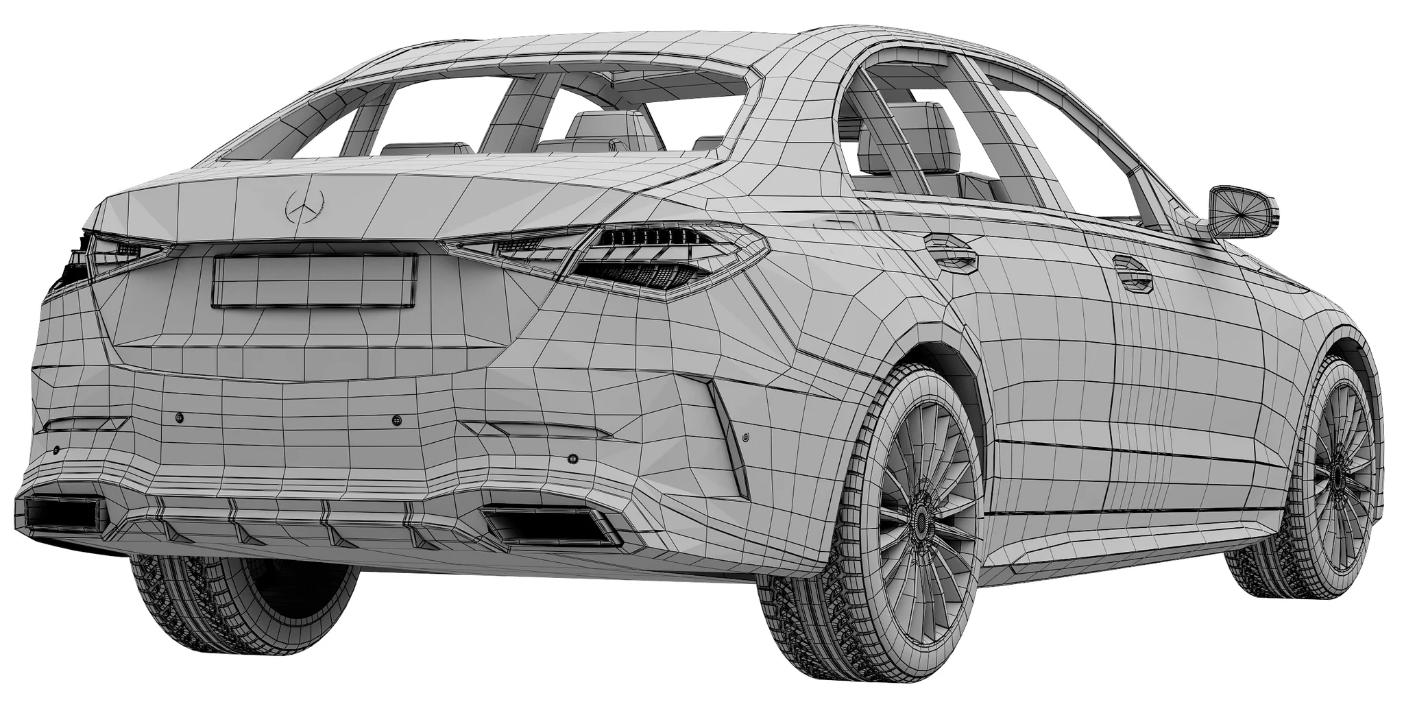 Mercedes Benz C Class 2022, 3D model preview 8