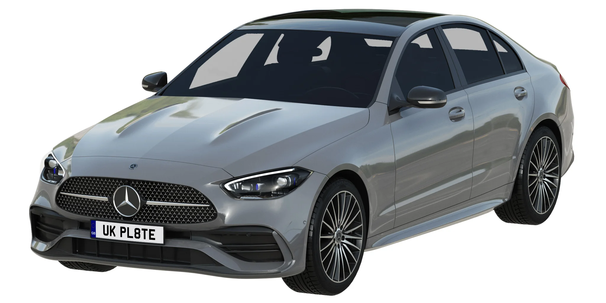 Mercedes Benz C Class 2022, 3D model preview 13